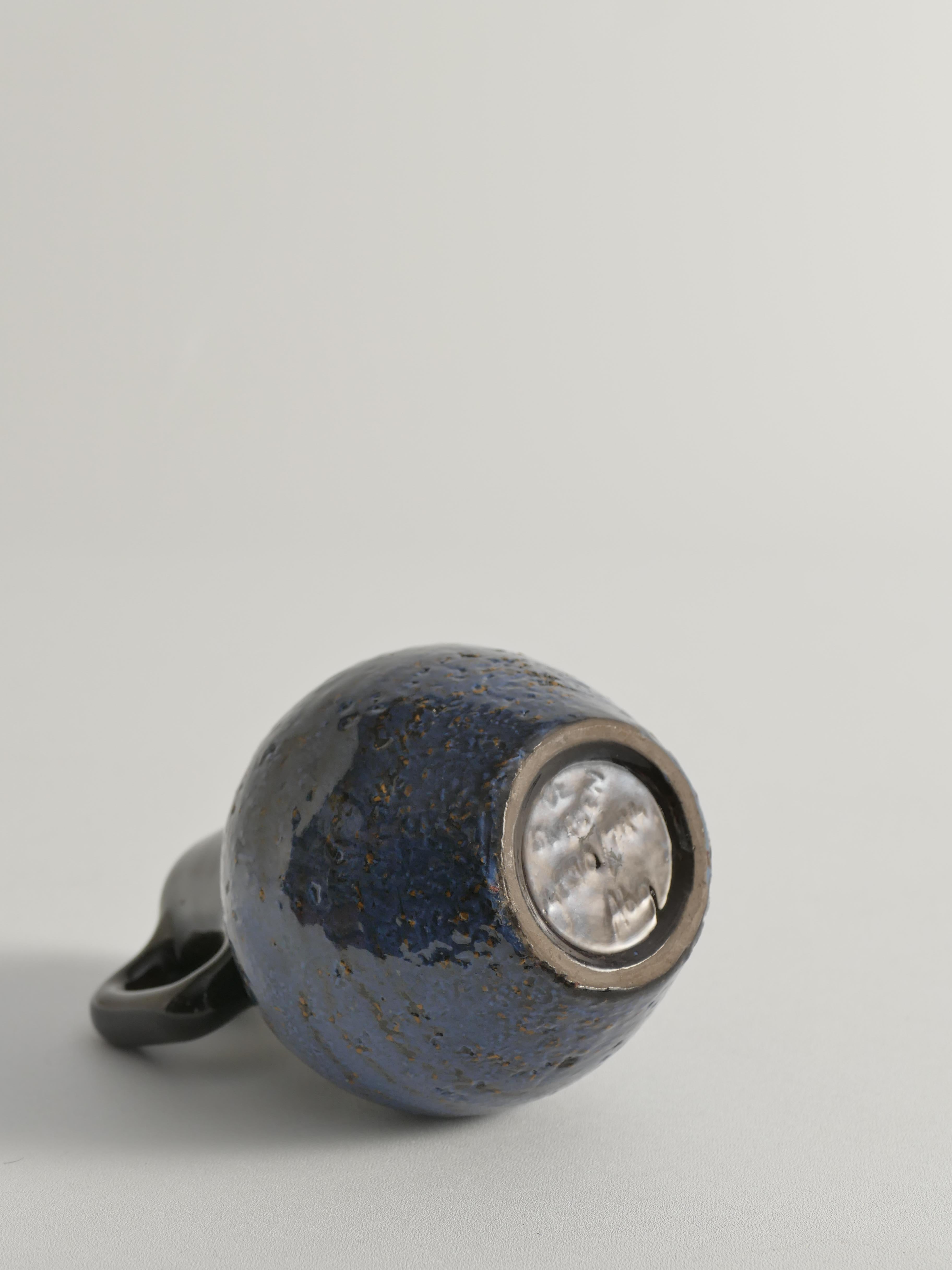 Vaso in ceramica blu The Modern Scandinavian,  Ingrid Atterberg per Upsala Ekeby, anni '60 in vendita 5