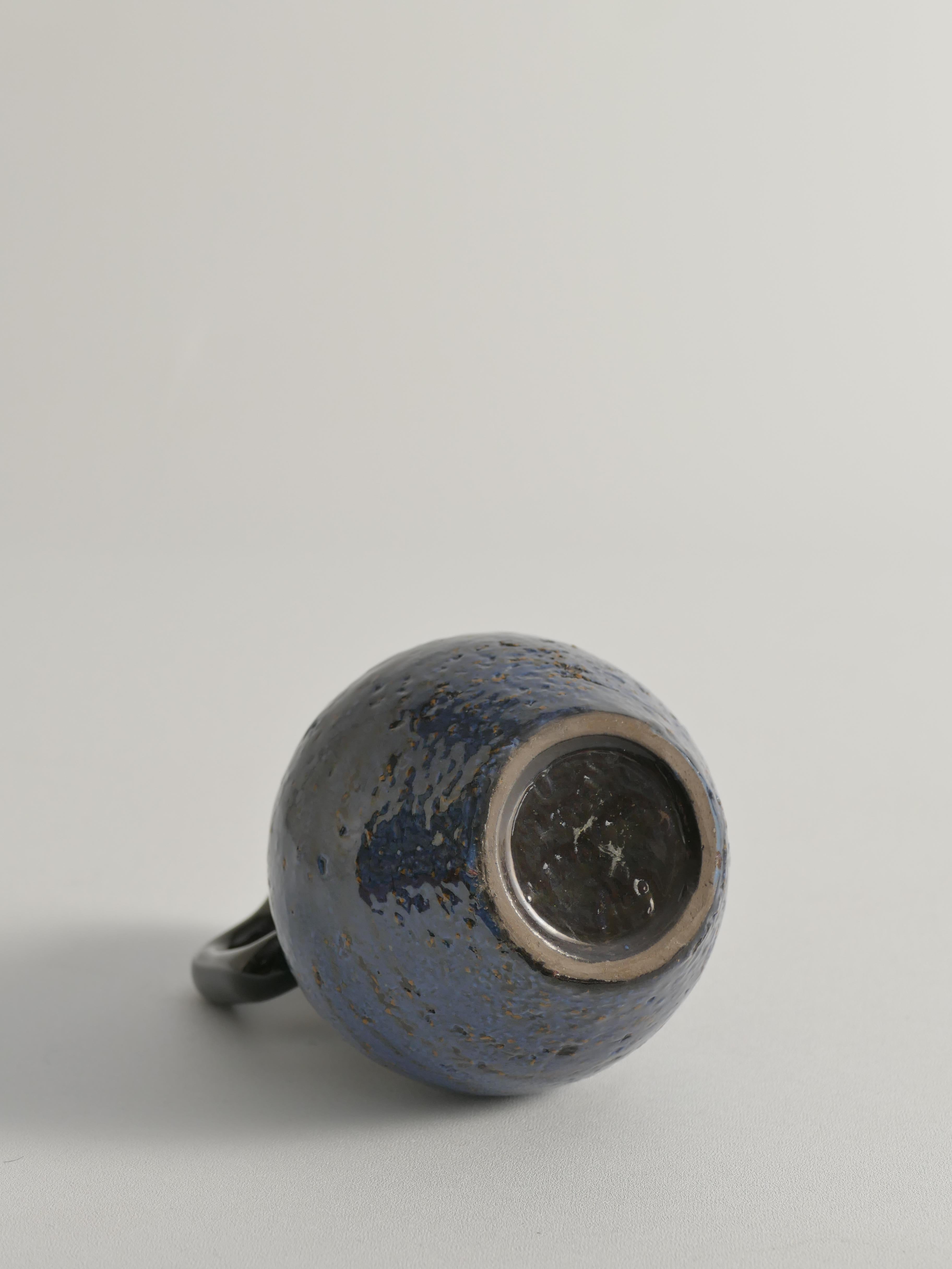 Vaso in ceramica blu The Modern Scandinavian,  Ingrid Atterberg per Upsala Ekeby, anni '60 in vendita 1