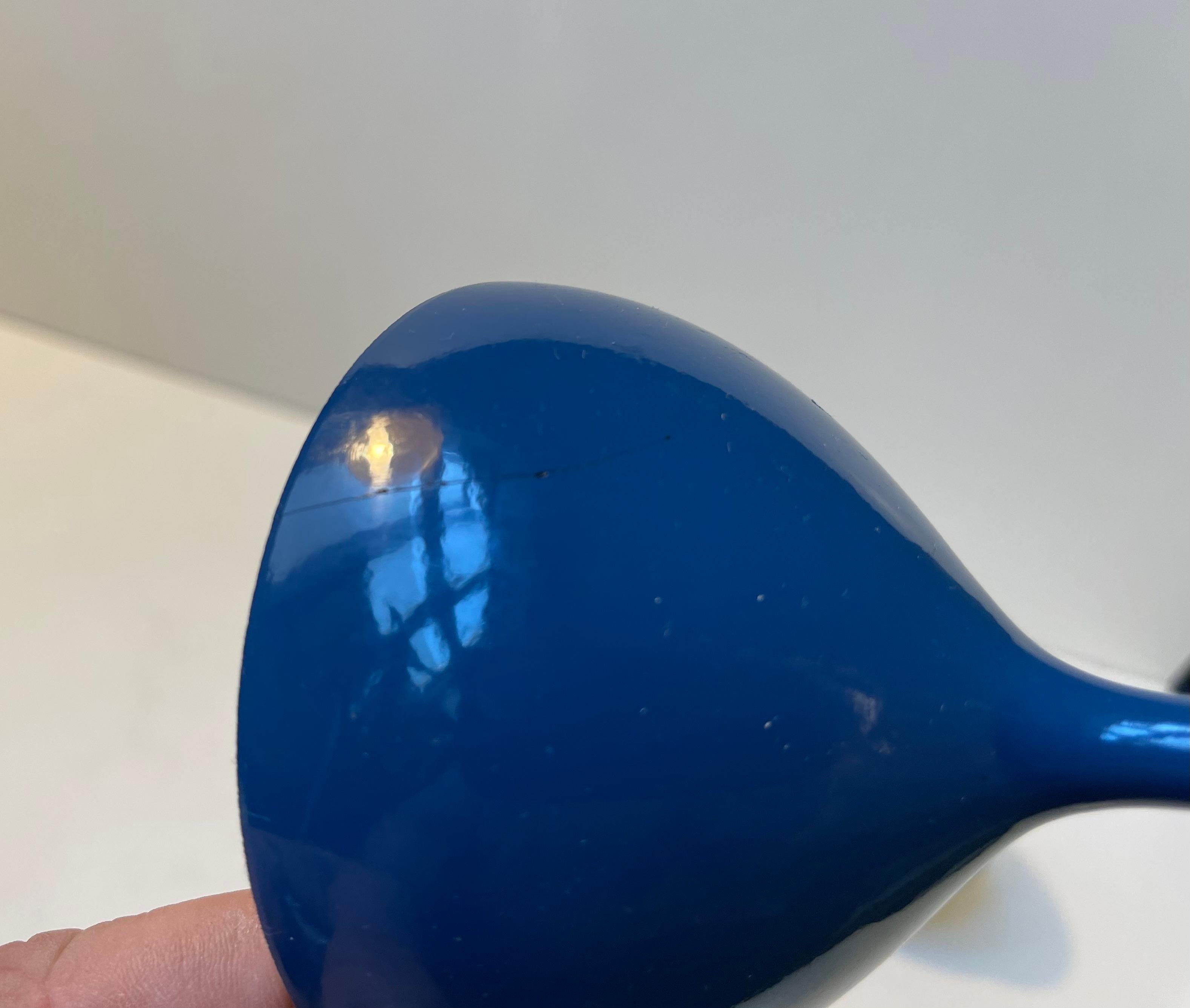 Scandinavian Modern Blue Resin Drink Coasters by Laurids Lønborg, 1960s For Sale 1