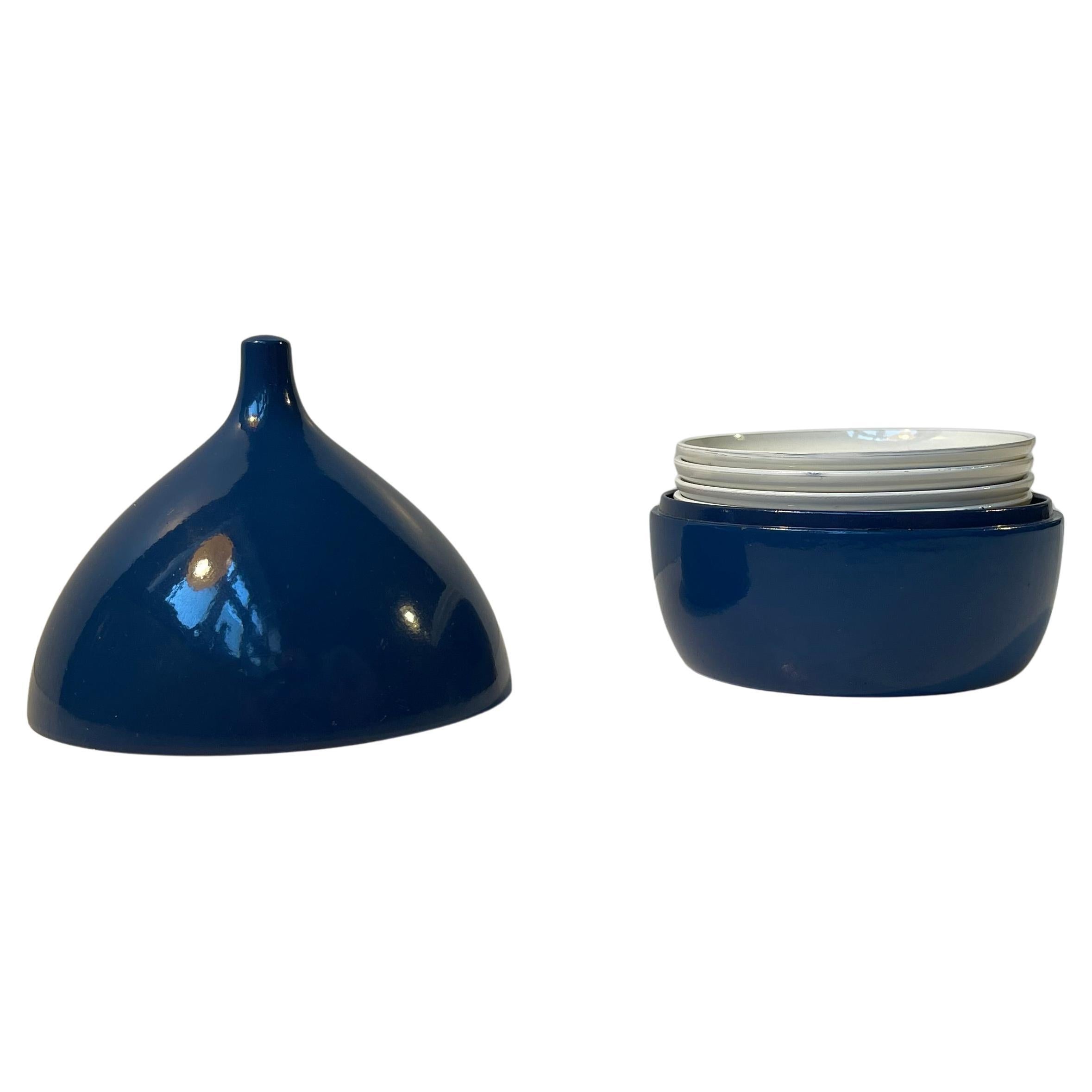 Sous-verres en résine bleue The Modernity de Laurids Lønborg, années 1960
