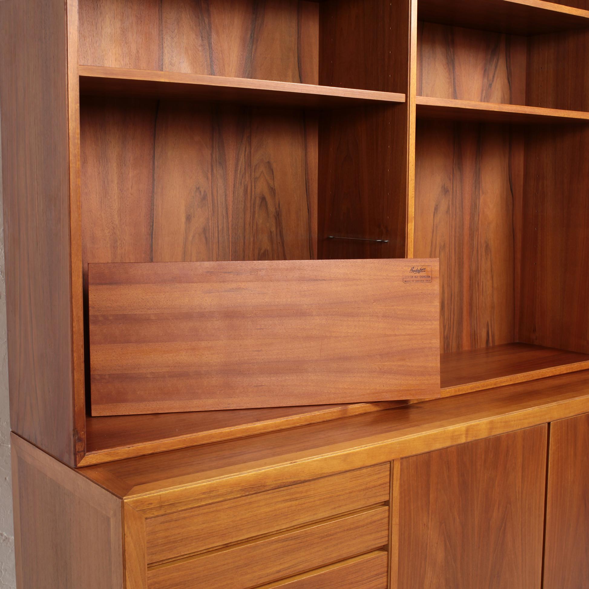 Swedish Scandinavian Modern Bookcase by Alf Svensson for Bodafors, 1963