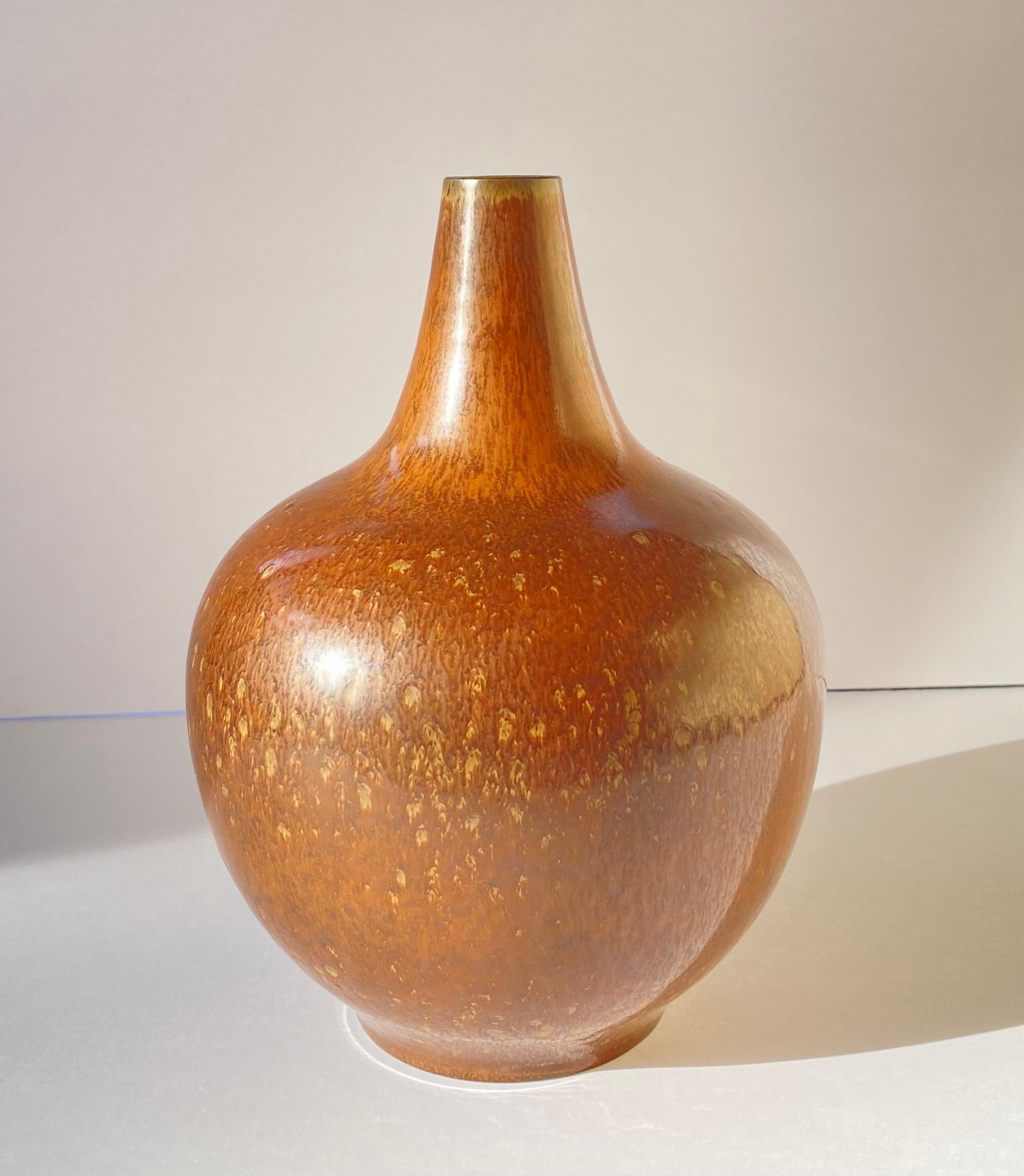 Pottery Scandinavian Modern Bottle Vase by Gunnar Nylund for Rorstrand For Sale