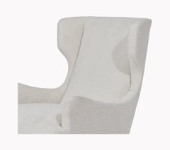 Scandinavian Modern Boucle Wing Chair von " And Just Like That..."