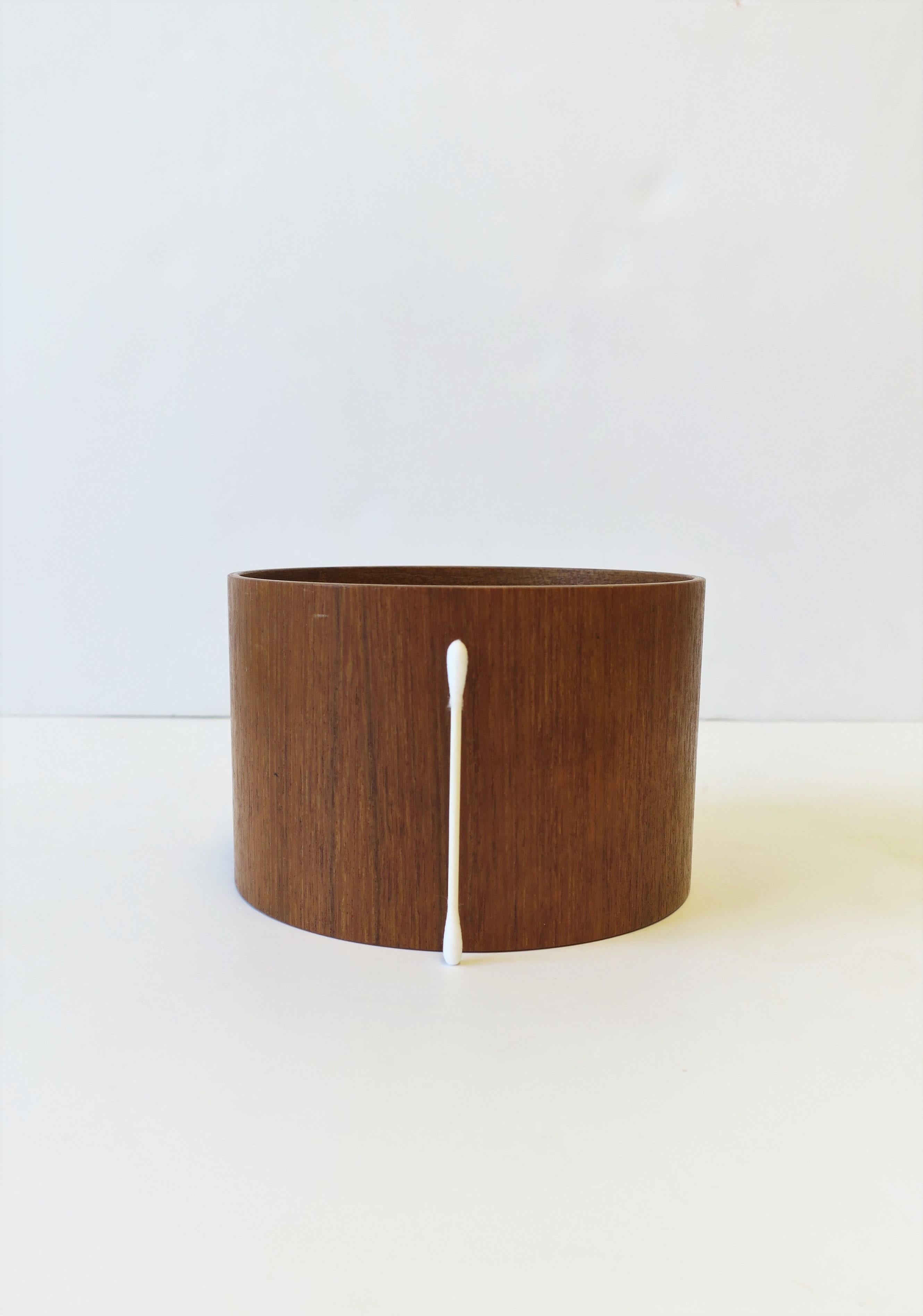 Scandinavian Modern Teak Wood Box For Sale 4