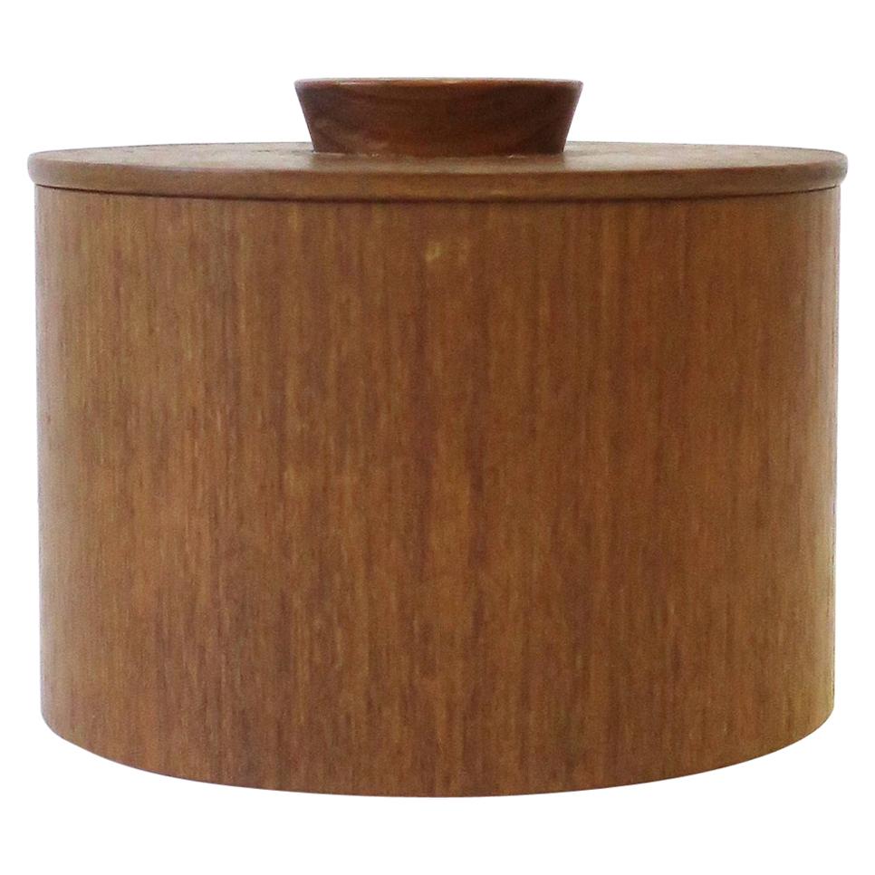 Scandinavian Modern Wood Box For Sale