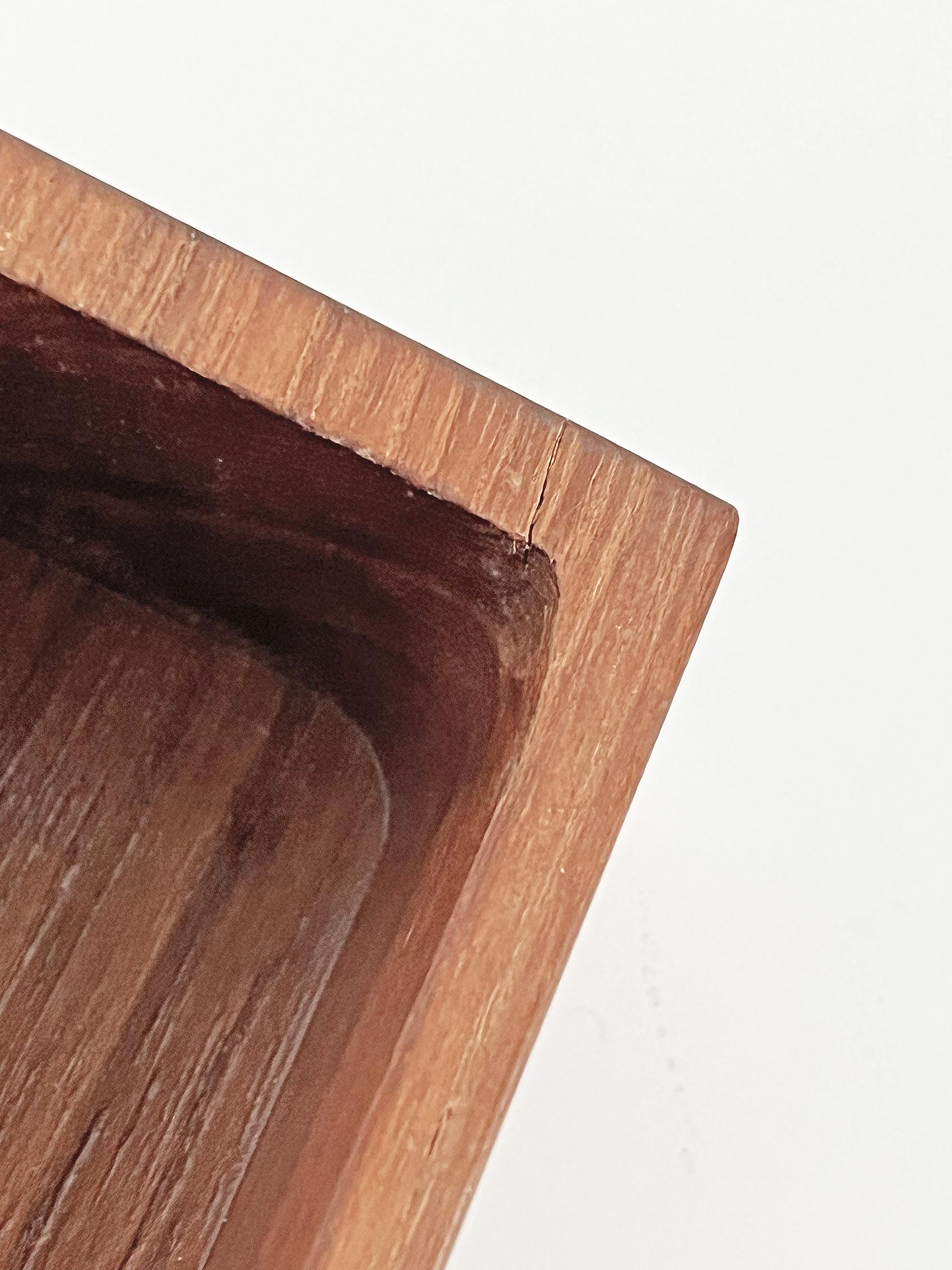 Scandinavian Modern Box in Teak and Crystal, Bengt Edenfalk, Skruf, ca 1960's 4