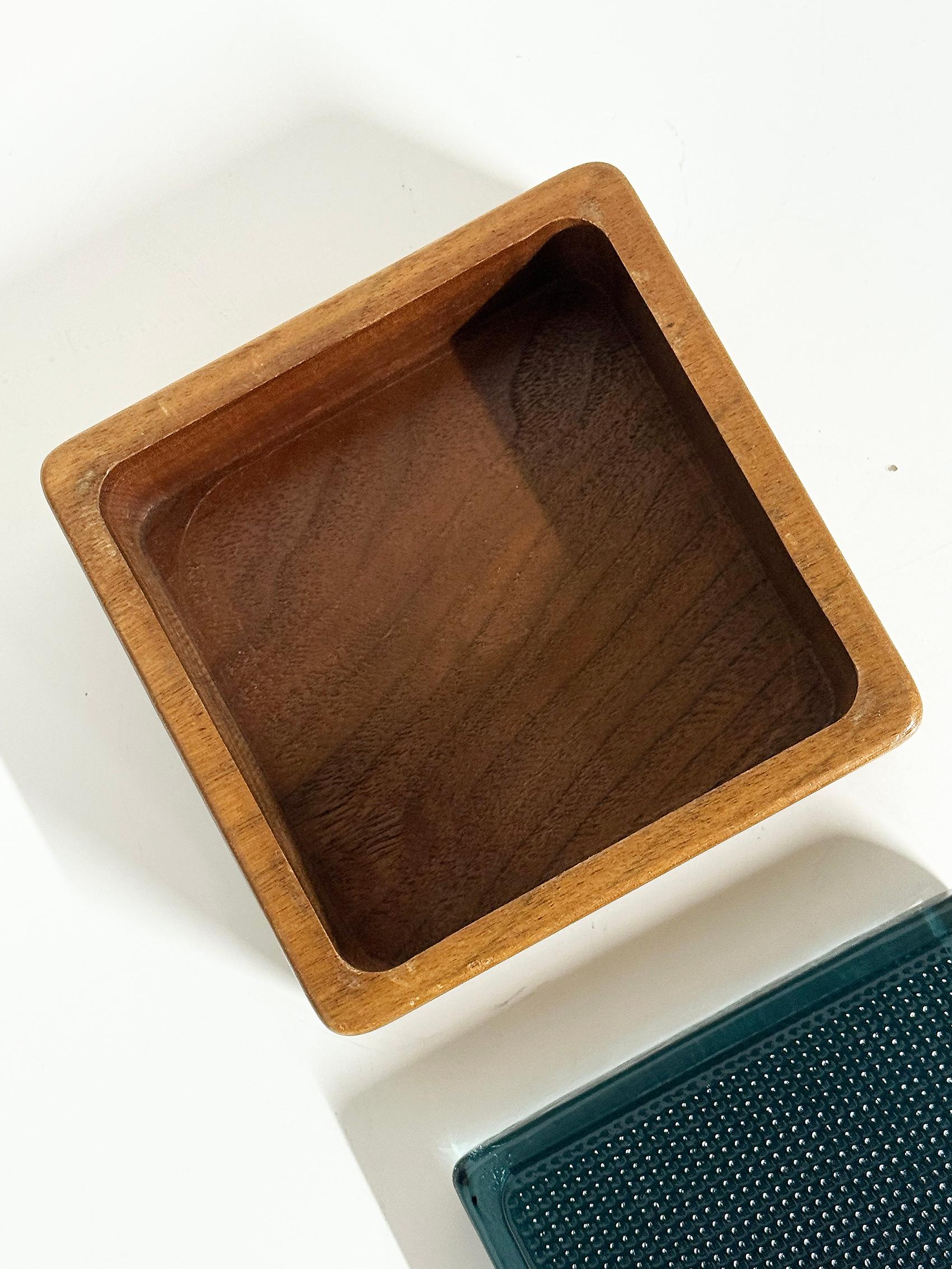 Scandinavian Modern Box in Teak and Glass, Bengt Edenfalk, Skruf, ca 1960's For Sale 2