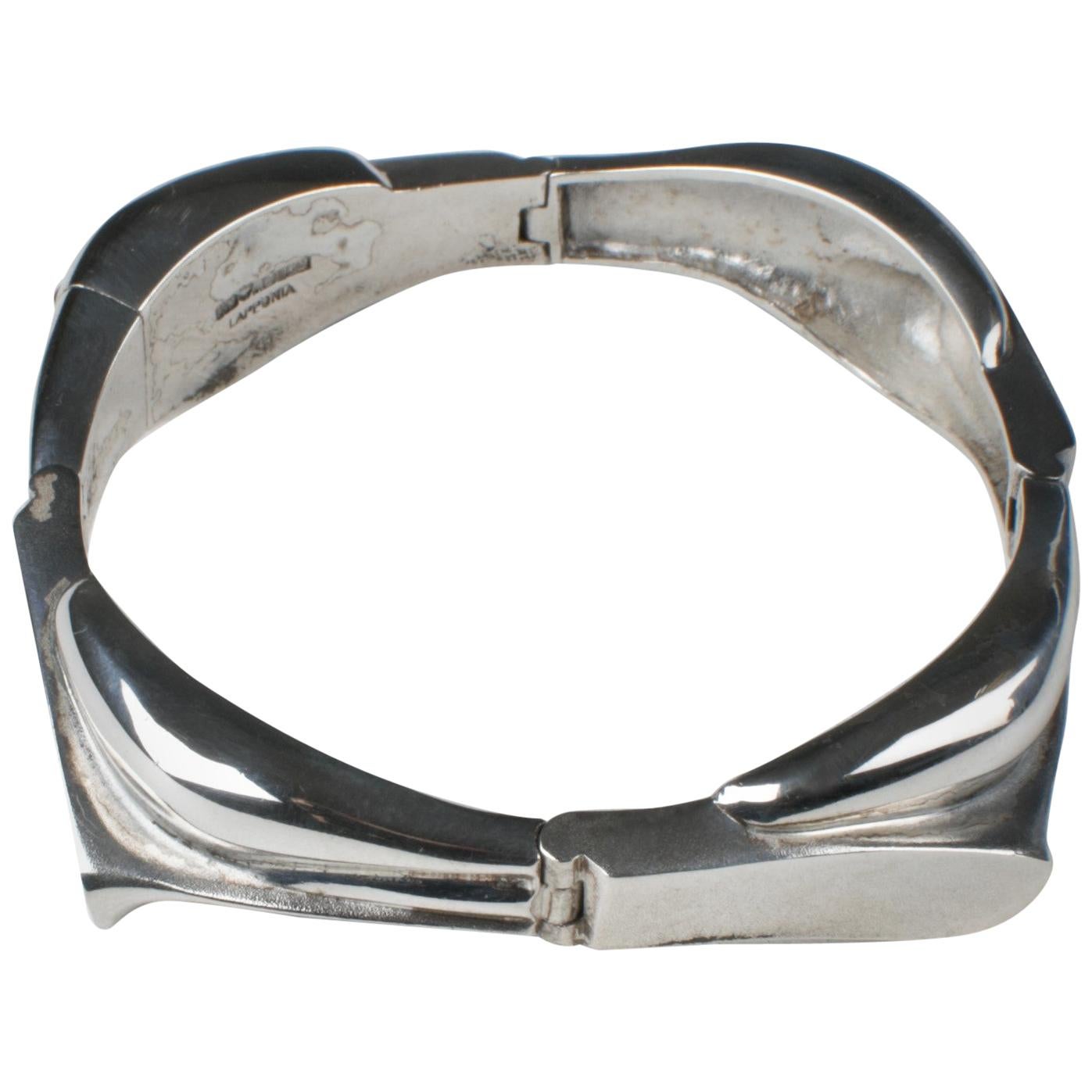 Scandinavian Modern Bracelet in Silver by Lapponia, Finland For Sale