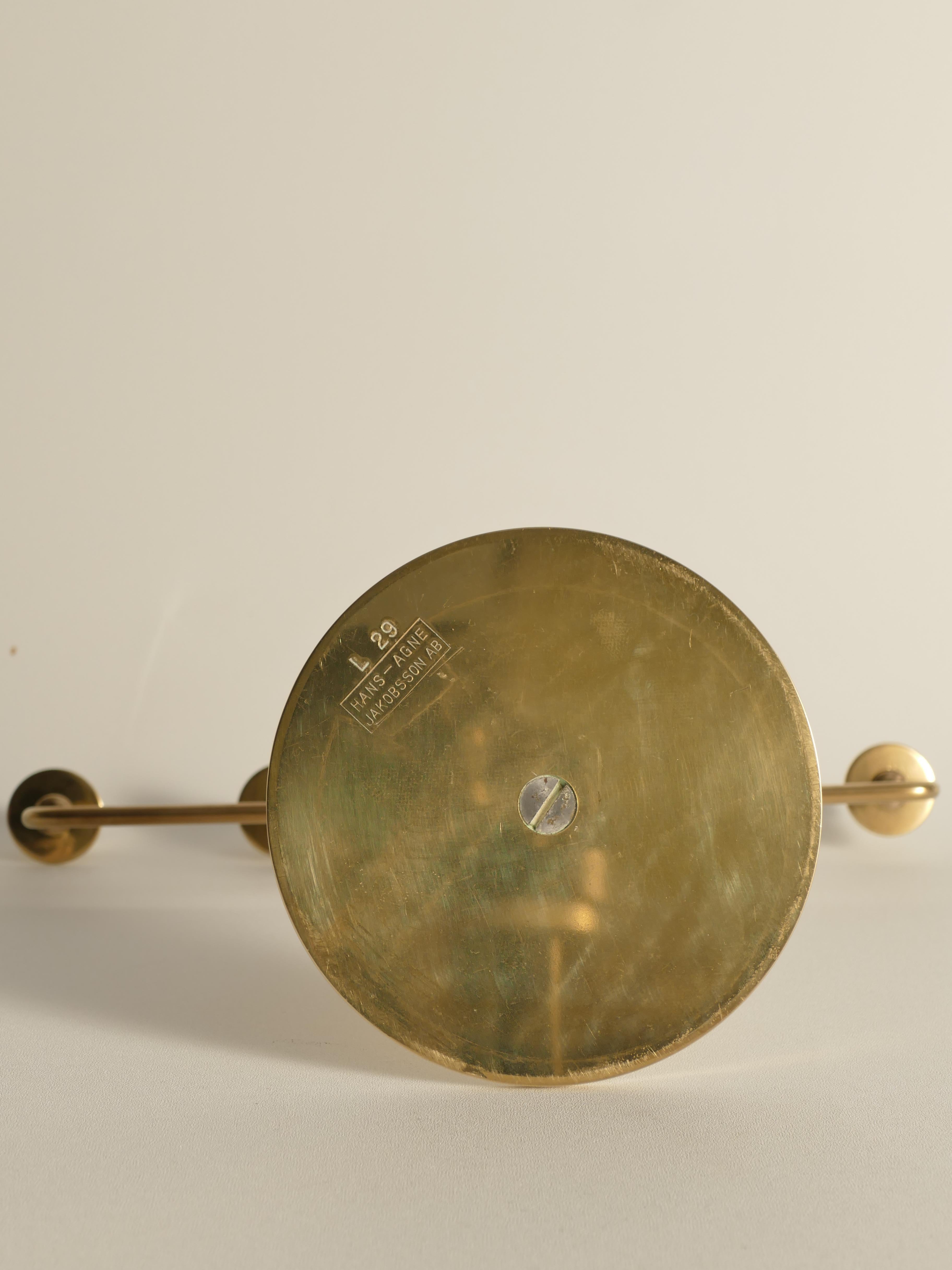 Chandelier scandinave moderne en laiton de Hans-Agne Jakobsson, Markaryd, années 1960 en vente 3