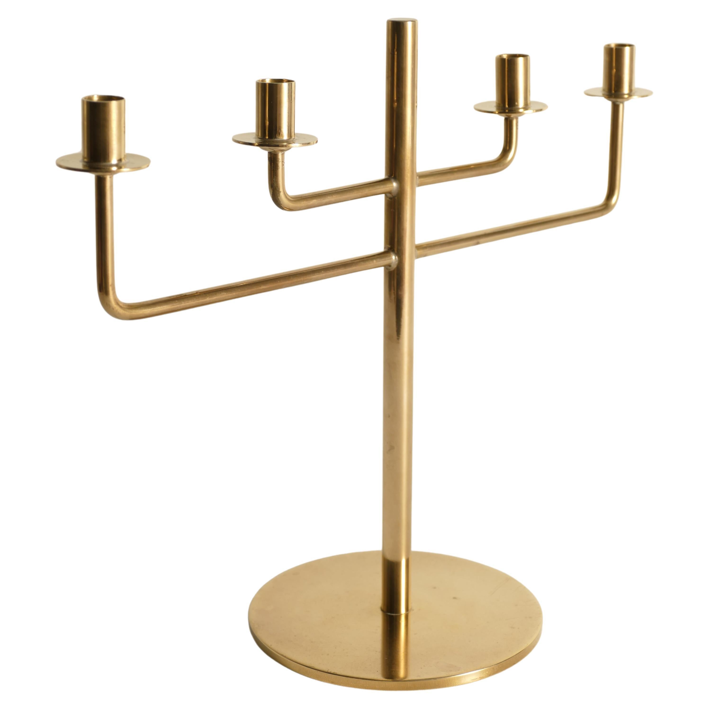 Chandelier scandinave moderne en laiton de Hans-Agne Jakobsson, Markaryd, années 1960 en vente 4