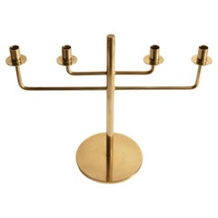 Chandelier scandinave moderne en laiton de Hans-Agne Jakobsson, Markaryd, années 1960