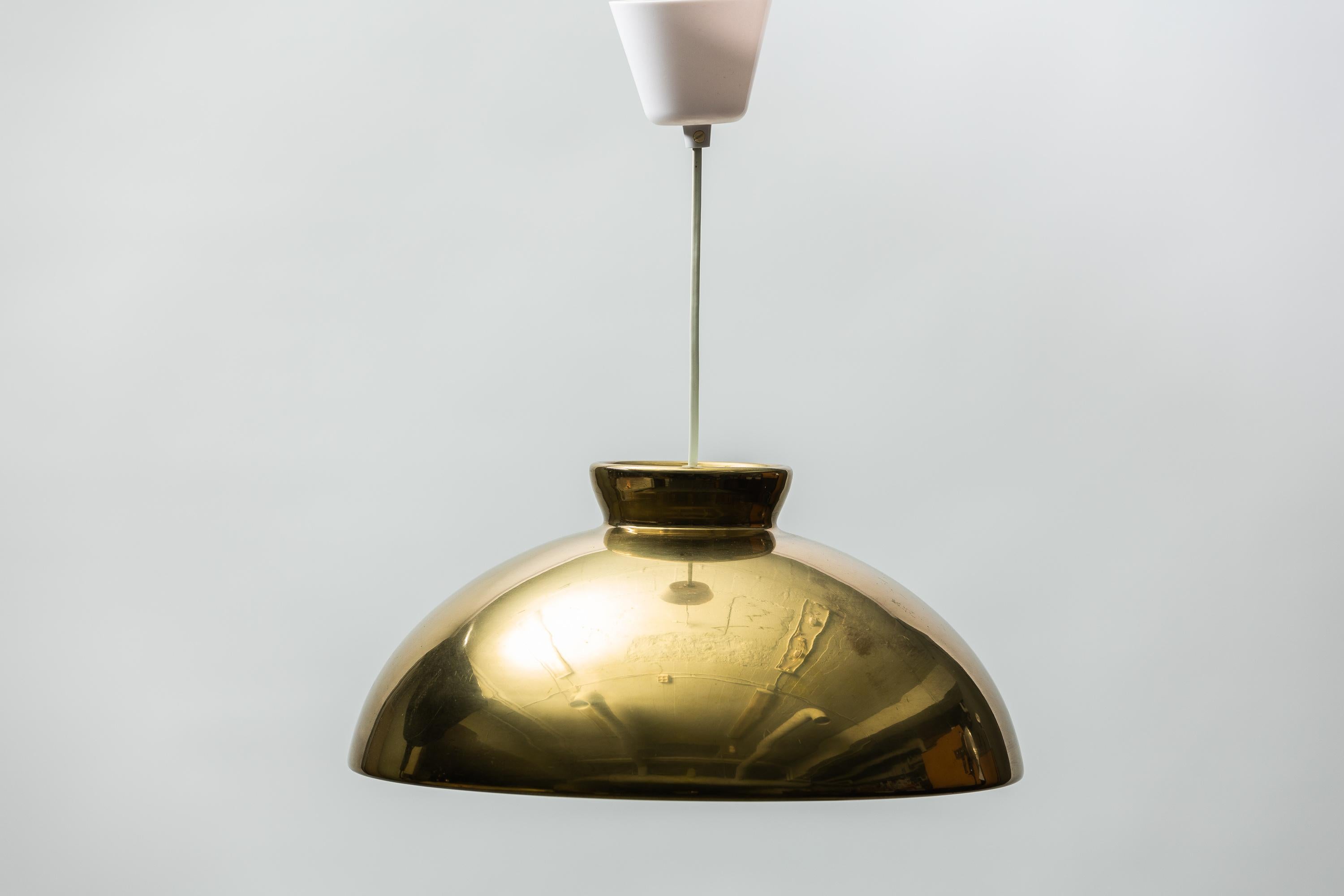 Swedish Scandinavian Modern Brass Ceiling lamp from Bergboms For Sale