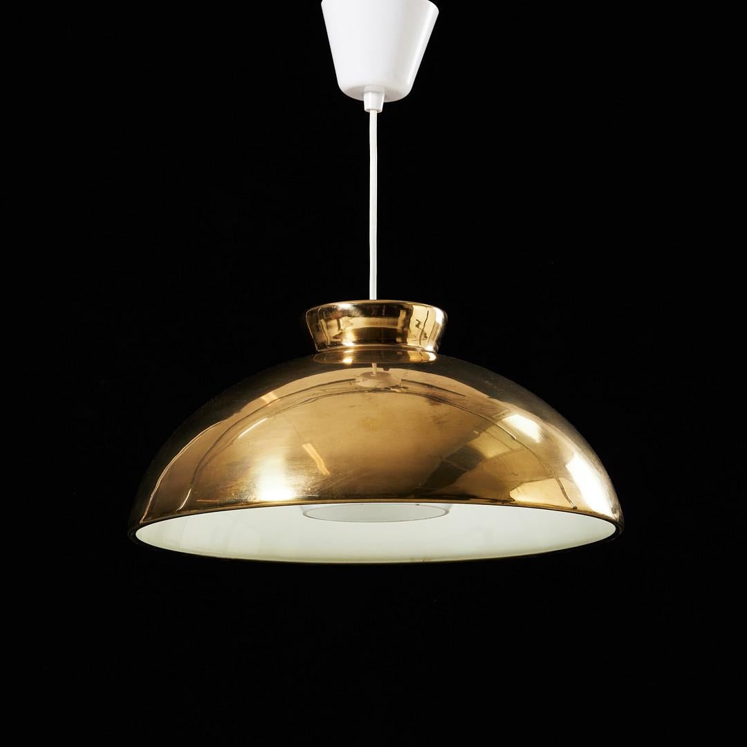 Scandinavian Modern Brass Ceiling lamp from Bergboms In Good Condition For Sale In Skå, SE