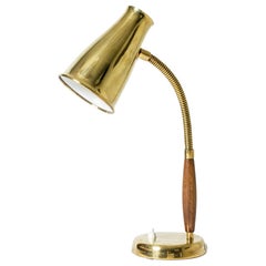 Scandinavian Modern Brass Desk Lamp by Einar Bäckström, Sweden, 1950s