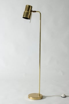 Scandinavian Modern Brass Floor Lamp by Hans-Agne Jakobson, Sweden, 1960s