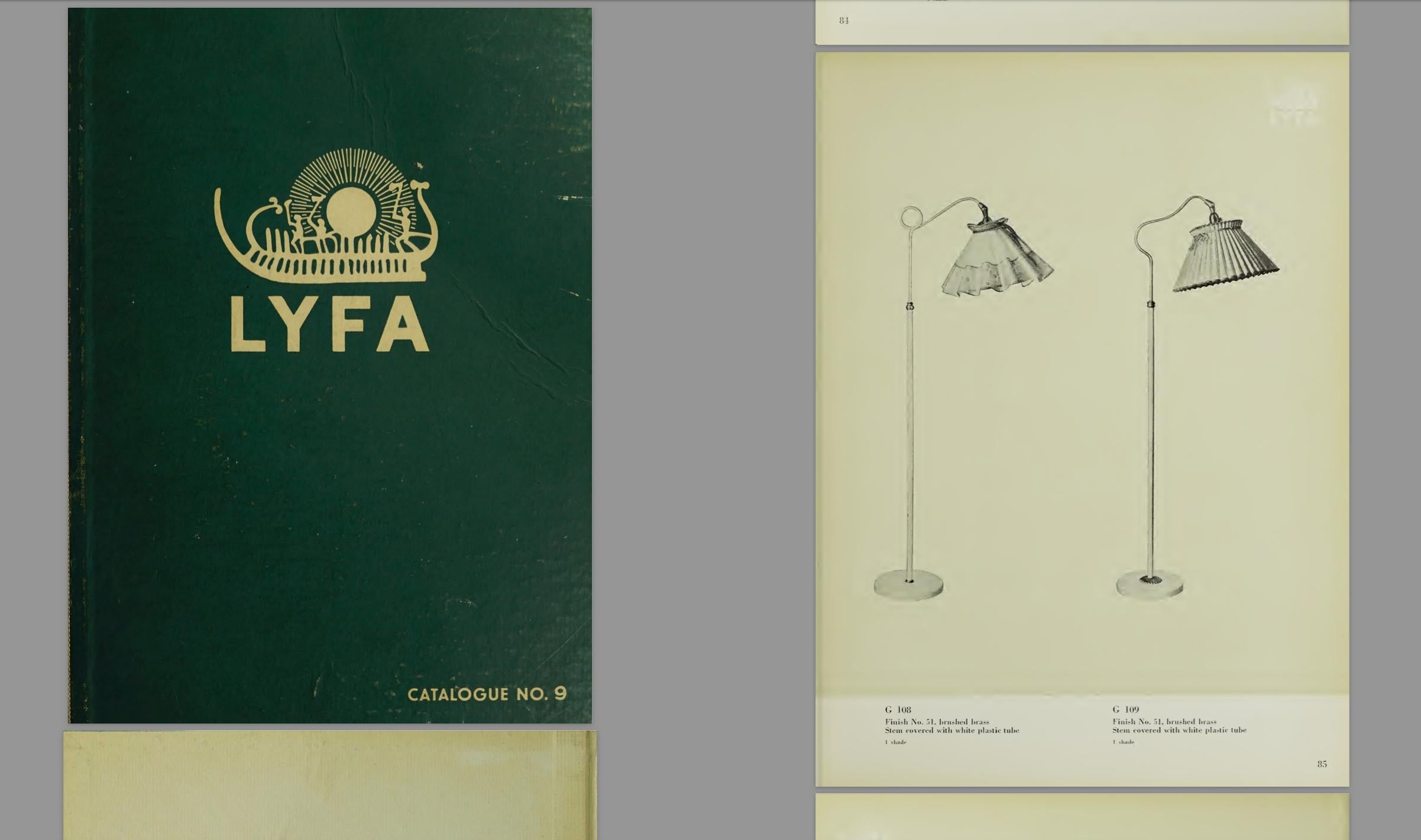 Skandinavische moderne Stehleuchte aus Messing von LYFA, Dänemark, Bent Karlby, 1940er Jahre im Angebot 9
