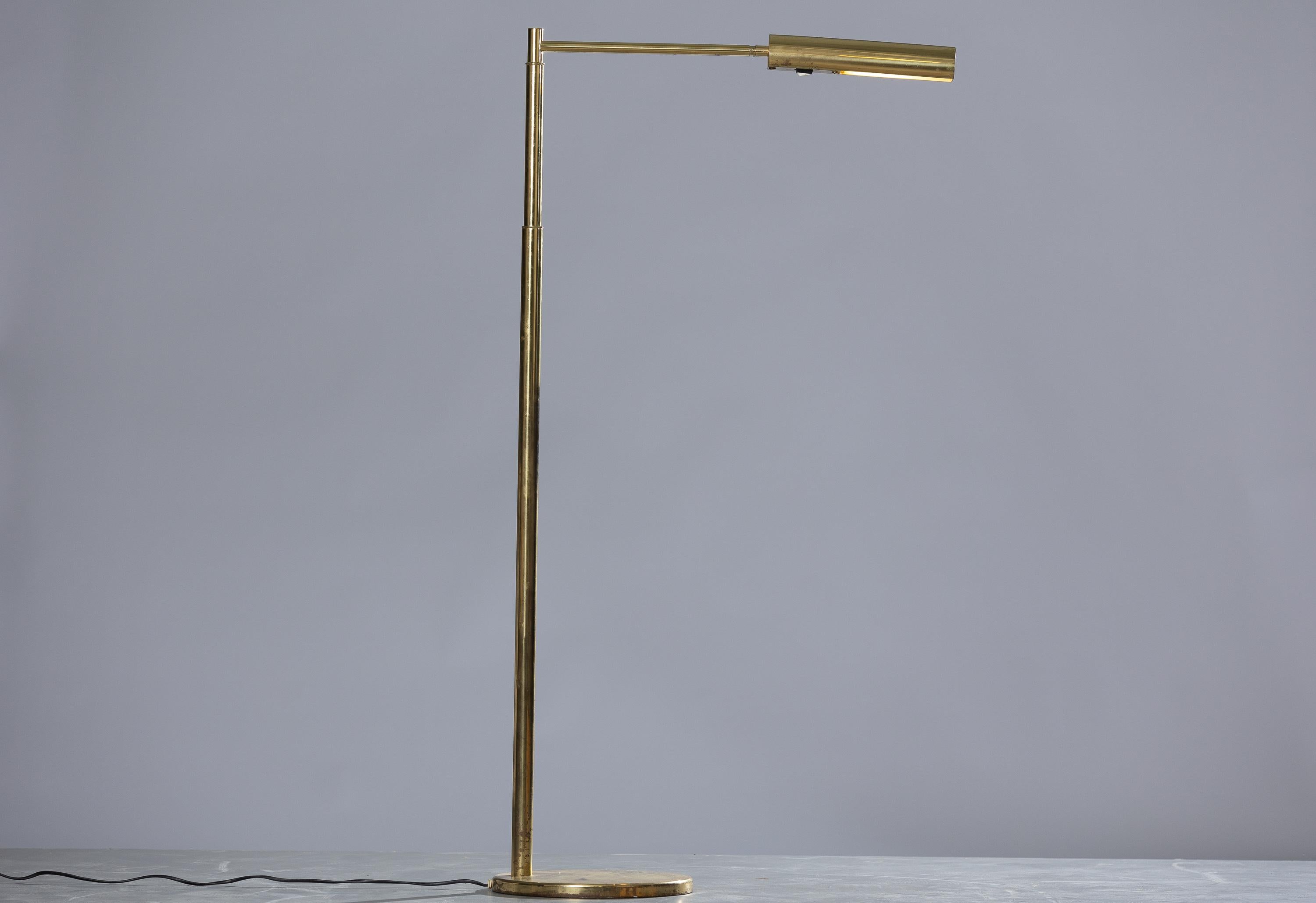Scandinavian Modern Brass Floor Lamp from Bergboms G-300, Set of 2 For Sale 5