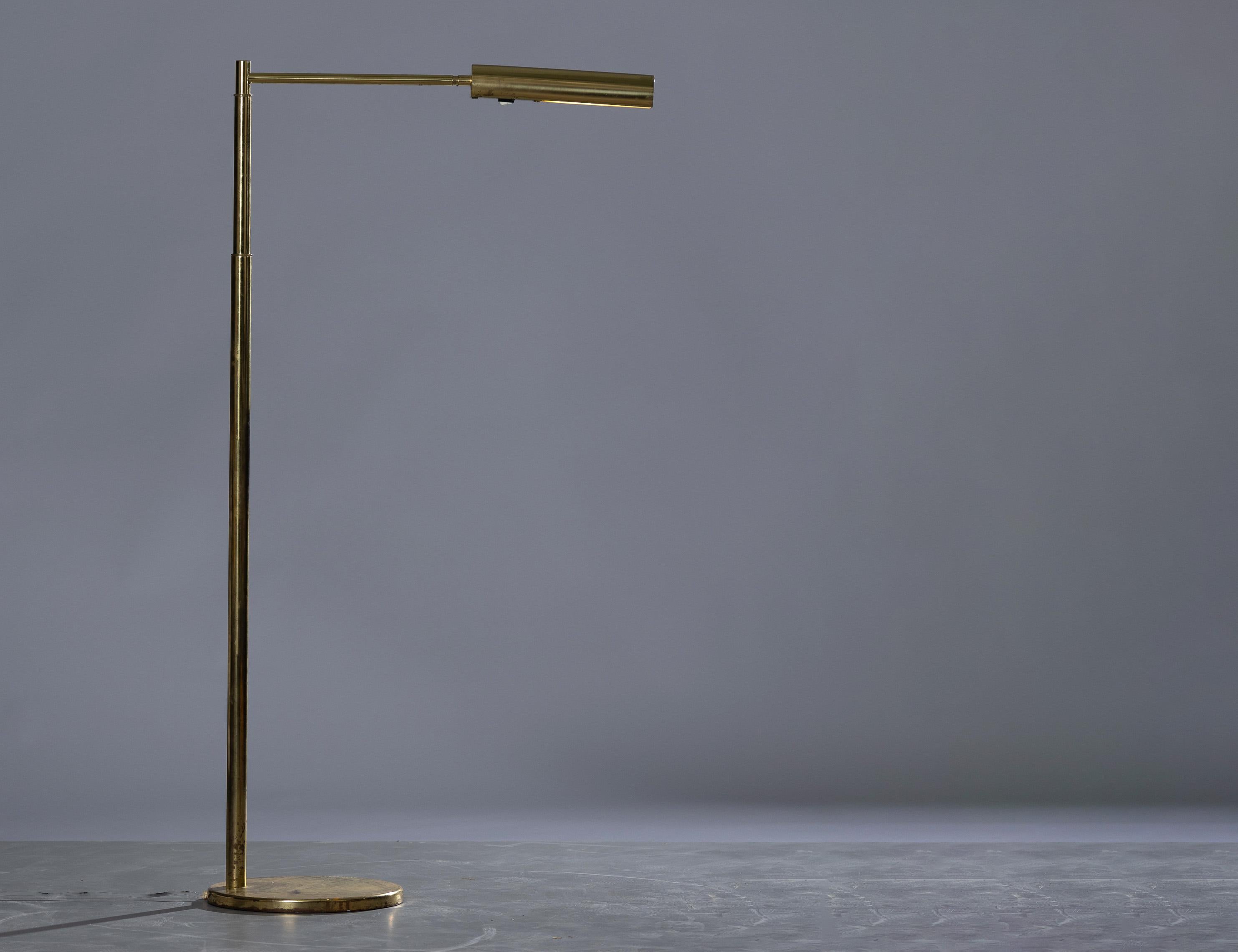 Scandinavian Modern Brass Floor Lamp from Bergboms G-300, Set of 2 For Sale 6