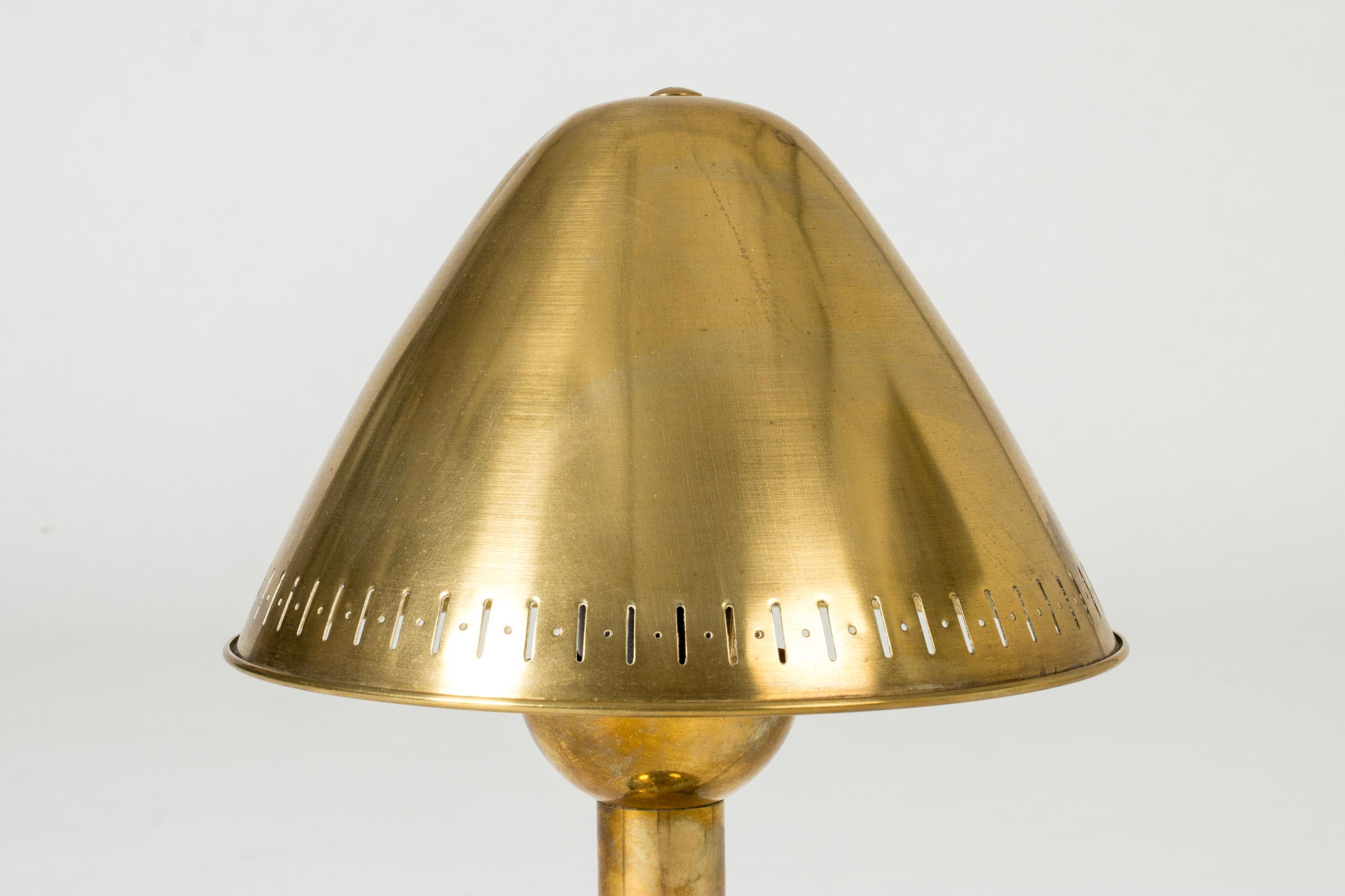 Skandinavische moderne Tischlampe aus Messing, ASEA, Schweden, 1950er Jahre im Angebot 1
