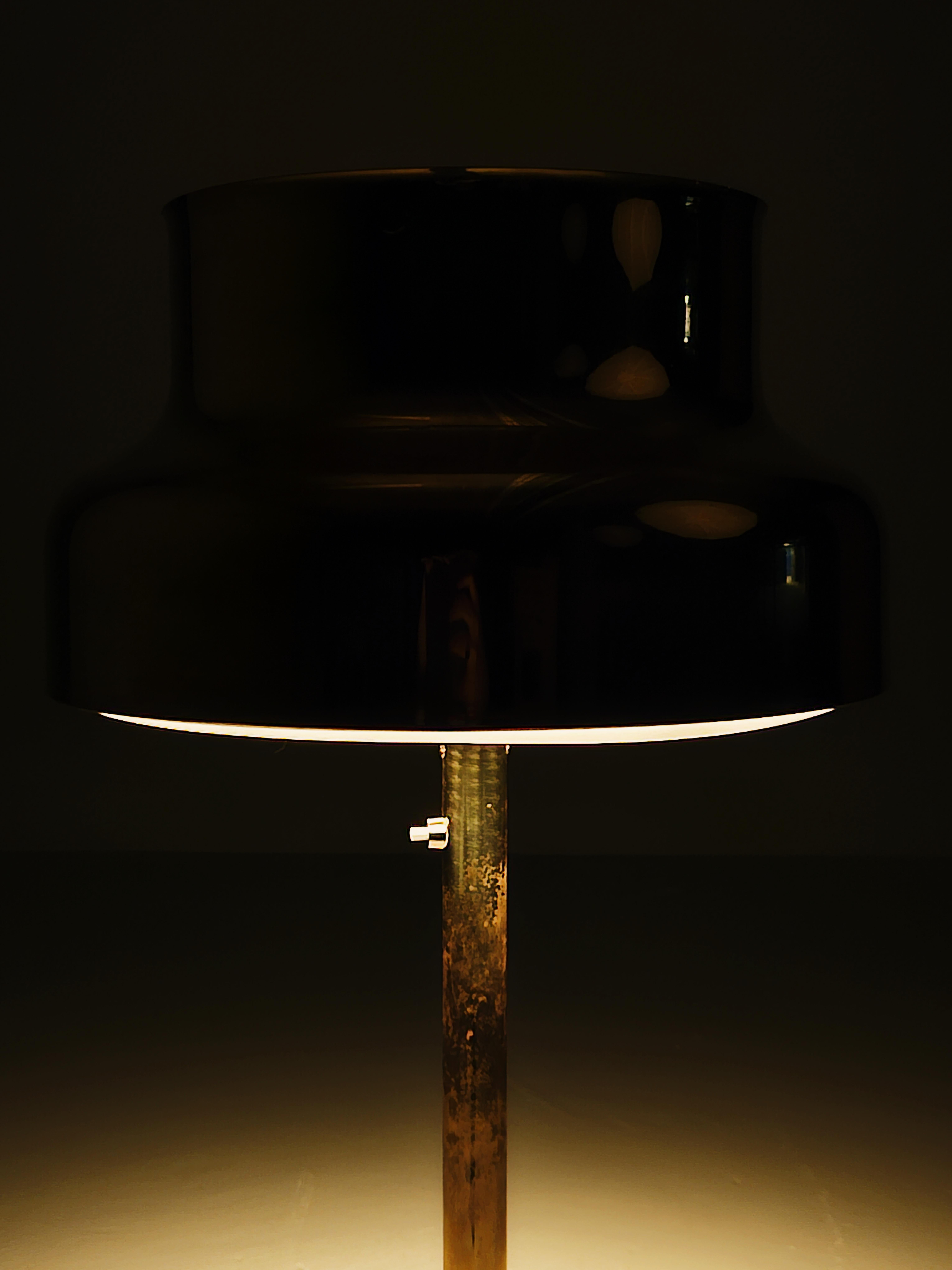 Scandinavian modern brass table lamp 'Bumling' by Anders Pehrson, Sweden, 1960s For Sale 2