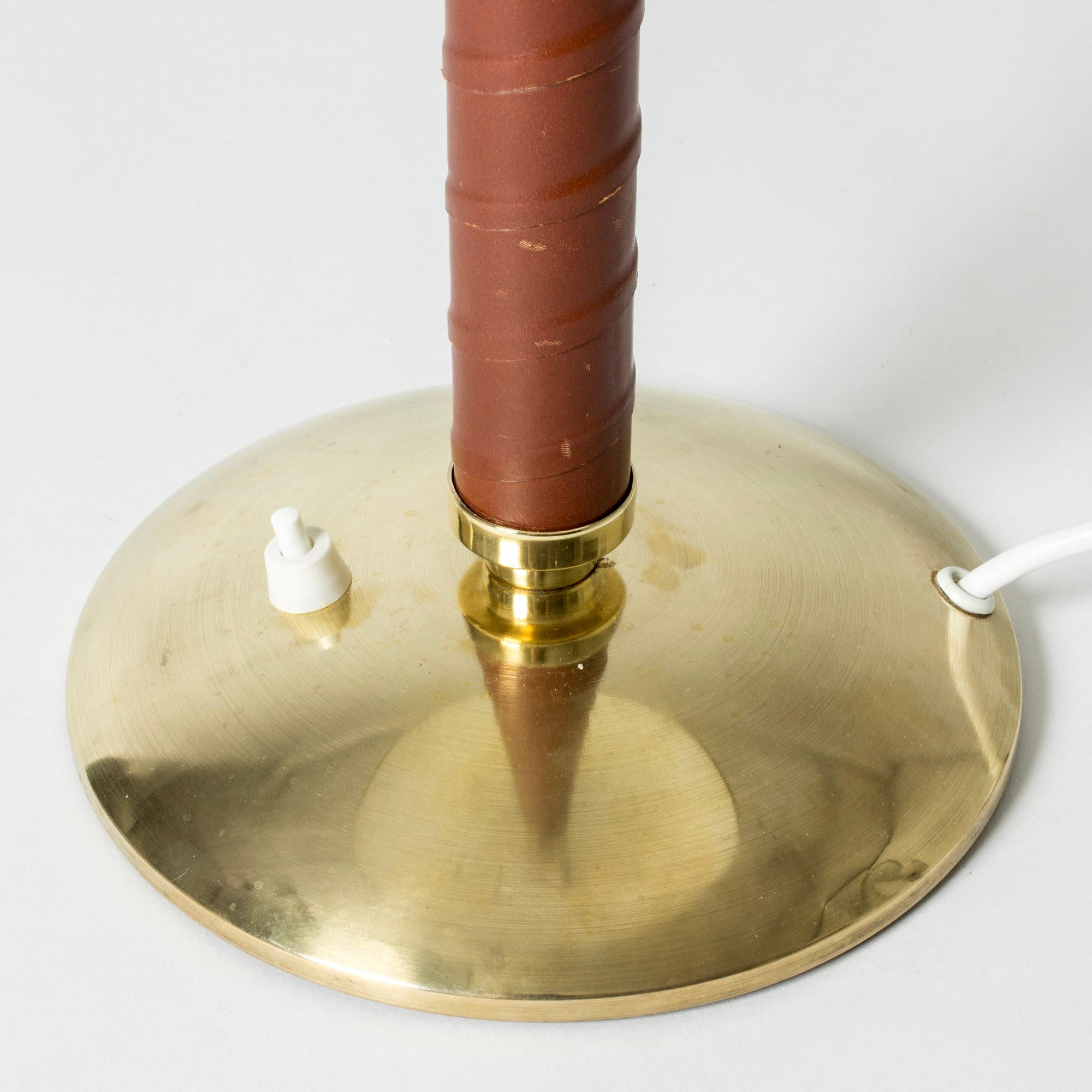 Mid-20th Century Scandinavian Modern Brass Table Lamp by Einar Bäckström, Sweden, 1950s