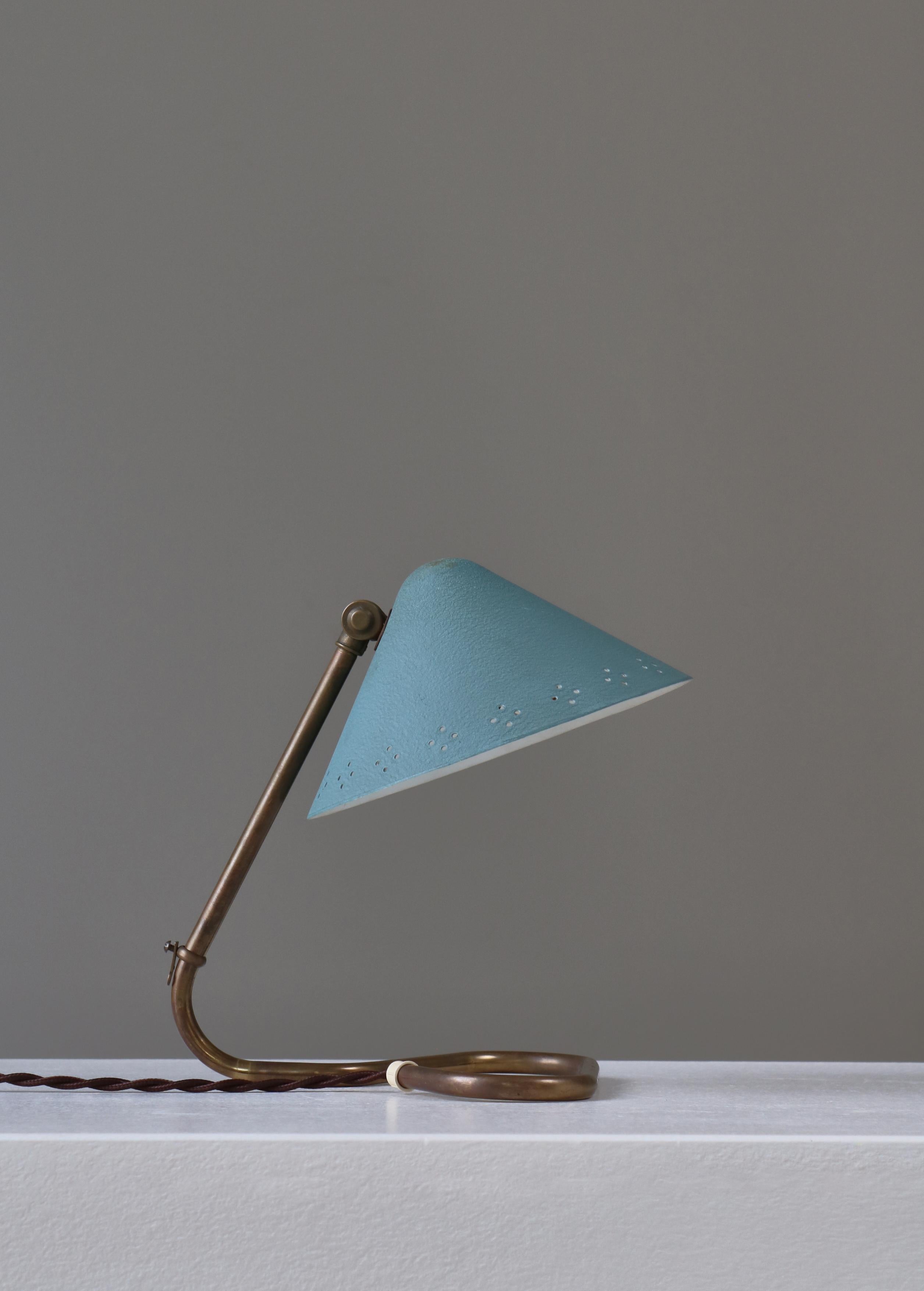 Lampe de table en laiton The Moderns par Erik Wärnå, Suède, années 1950 2