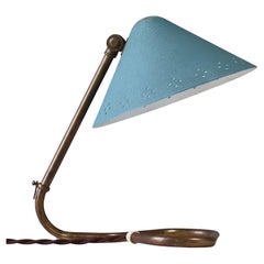 Scandinavian Modern Brass Table Lamp by Erik Wärnå, Sweden, 1950s