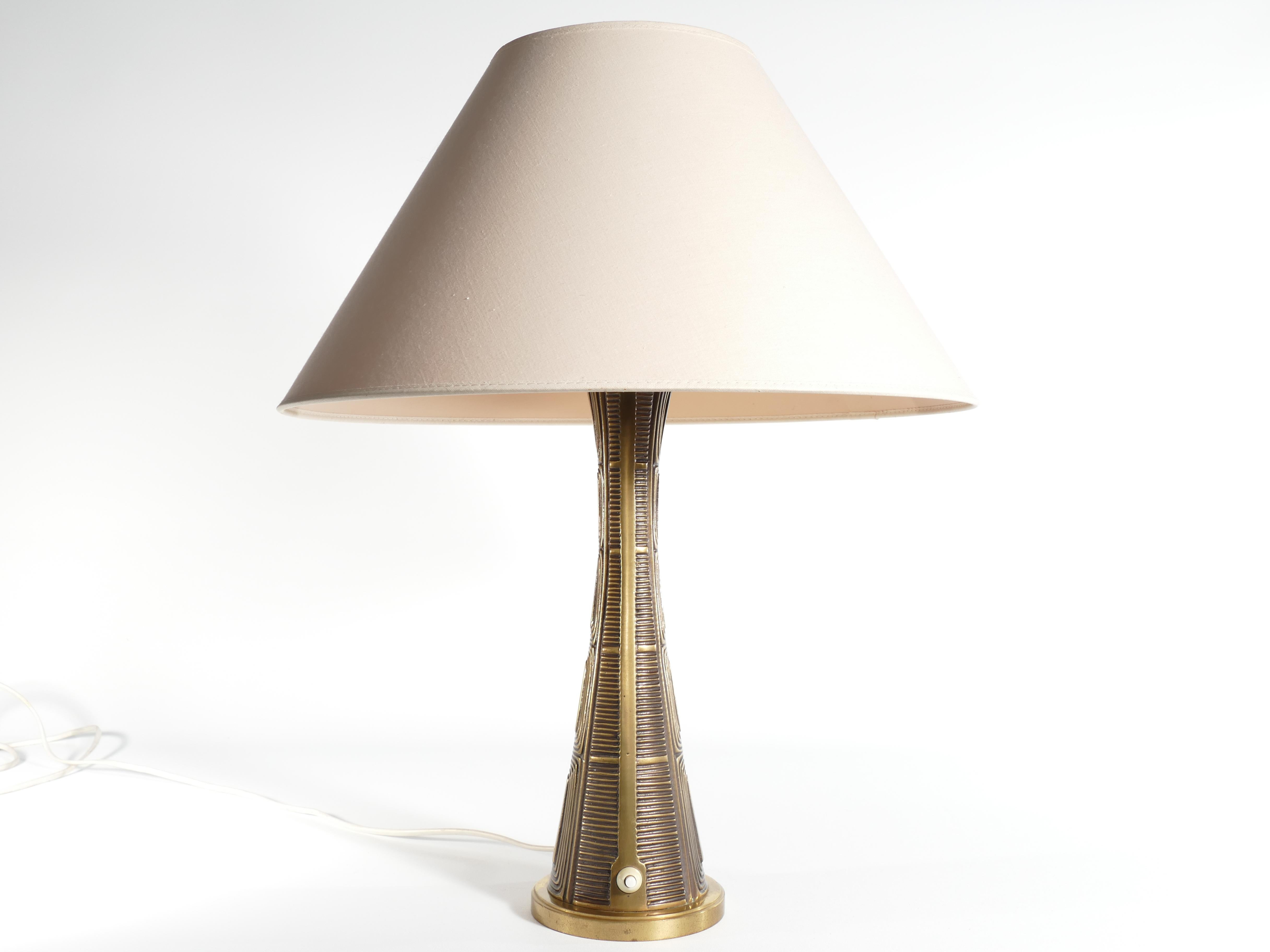 Scandinavian Modern Brass Table Lamp by Sonja Katzin for ASEA, Sweden, 1950’s 1