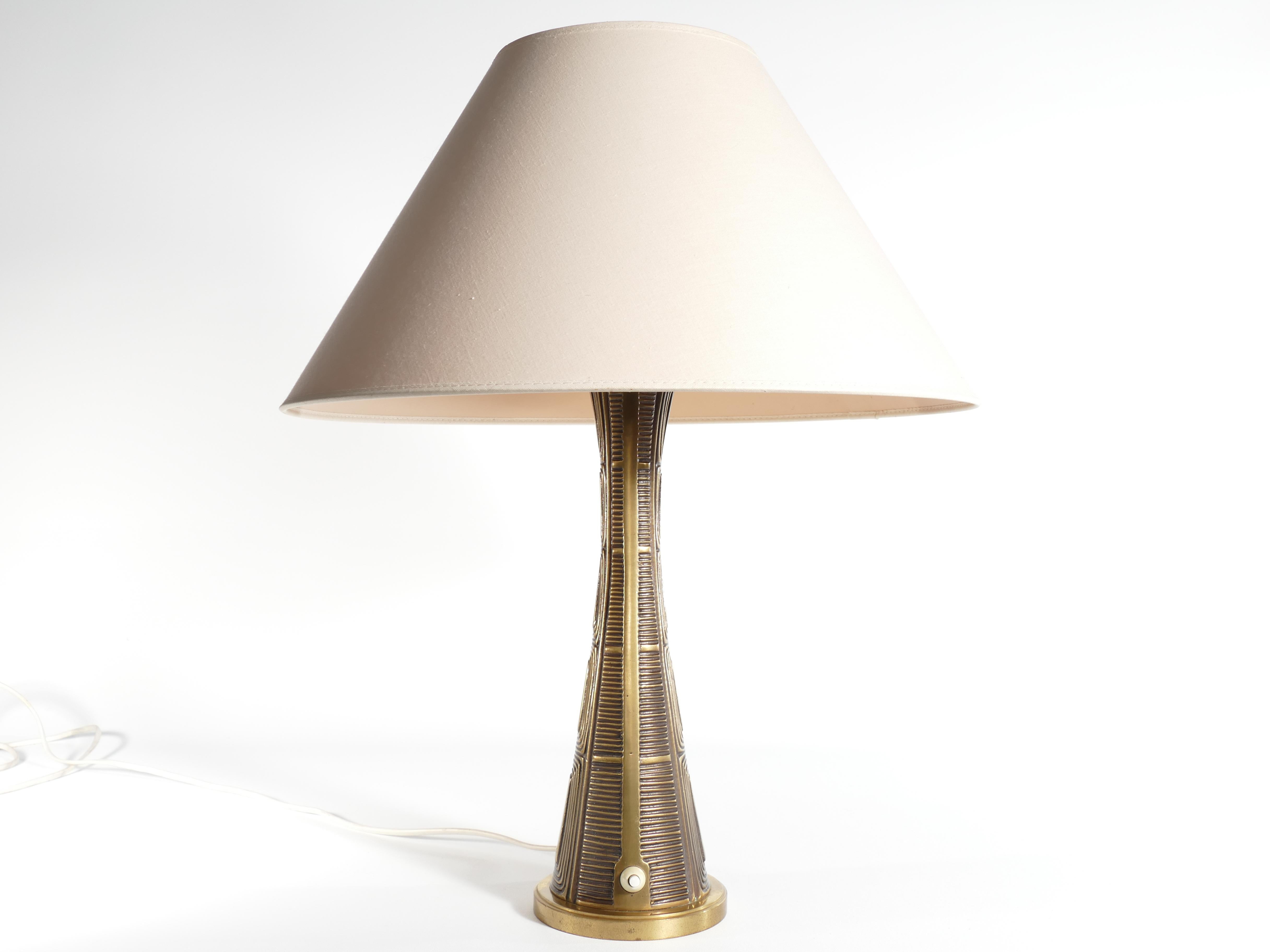 Scandinavian Modern Brass Table Lamp by Sonja Katzin for ASEA, Sweden, 1950’s 2