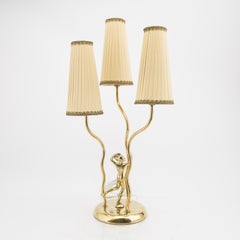 Scandinavian Modern Brass Table Lamp