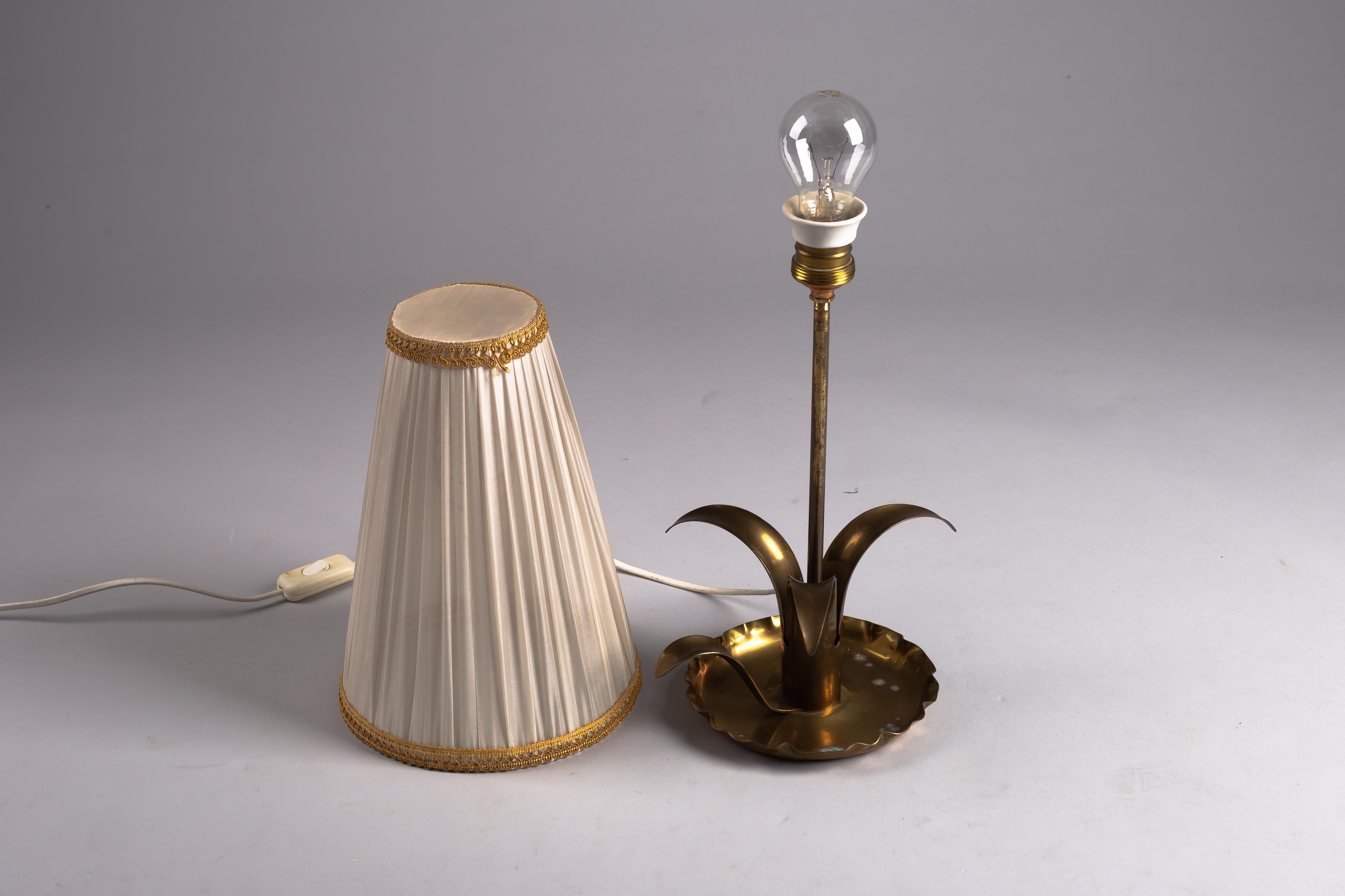 Scandinavian modern brass table lamp 