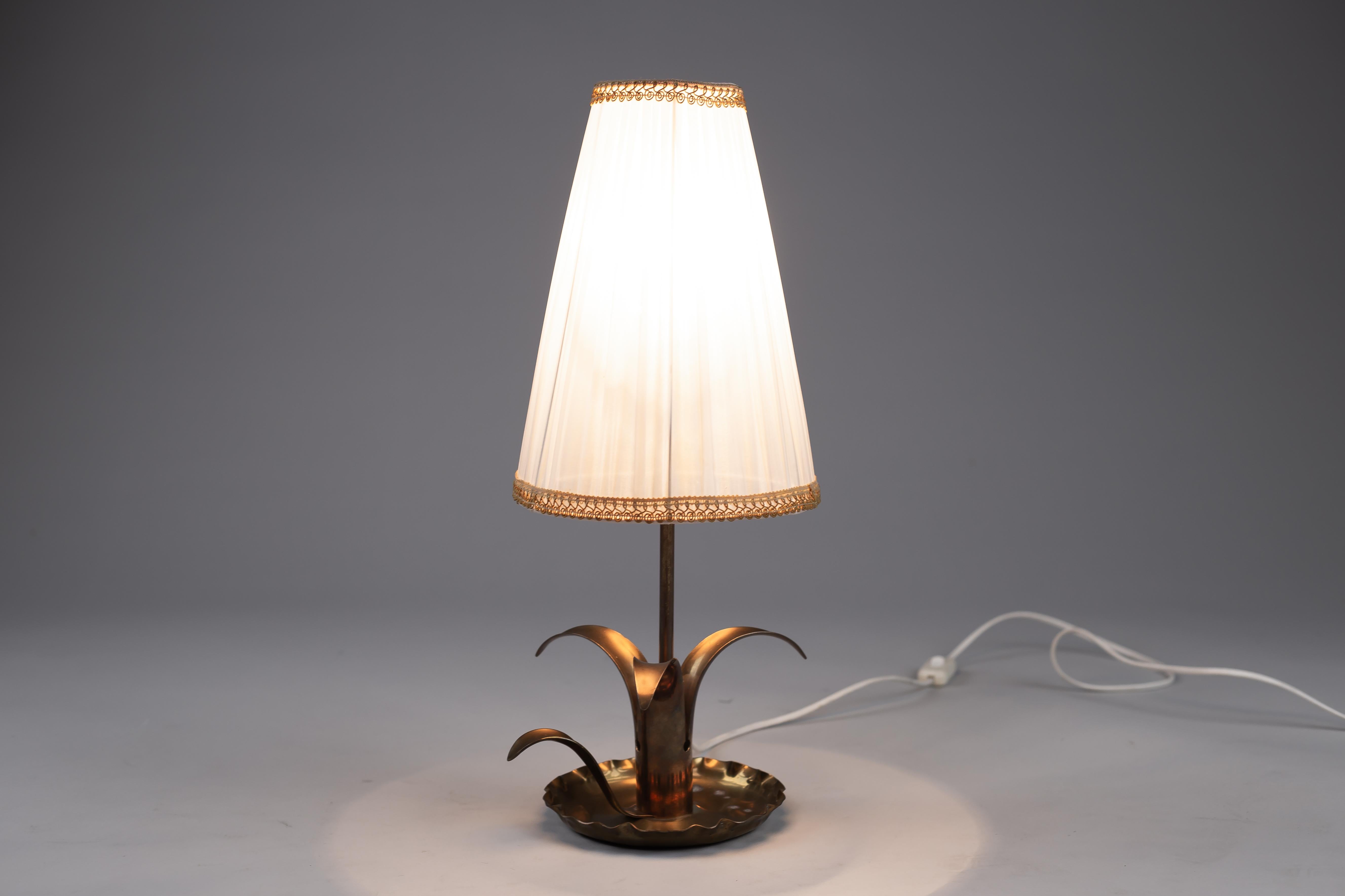 Scandinavian modern brass table lamp 