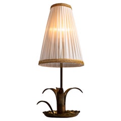 Scandinavian modern brass table lamp "Liljan"