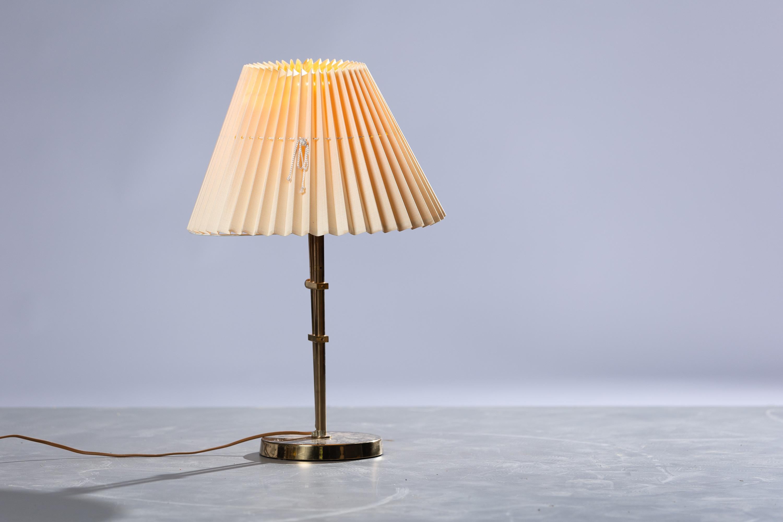 Swedish Scandinavian Modern Brass table lamps from Bergboms For Sale