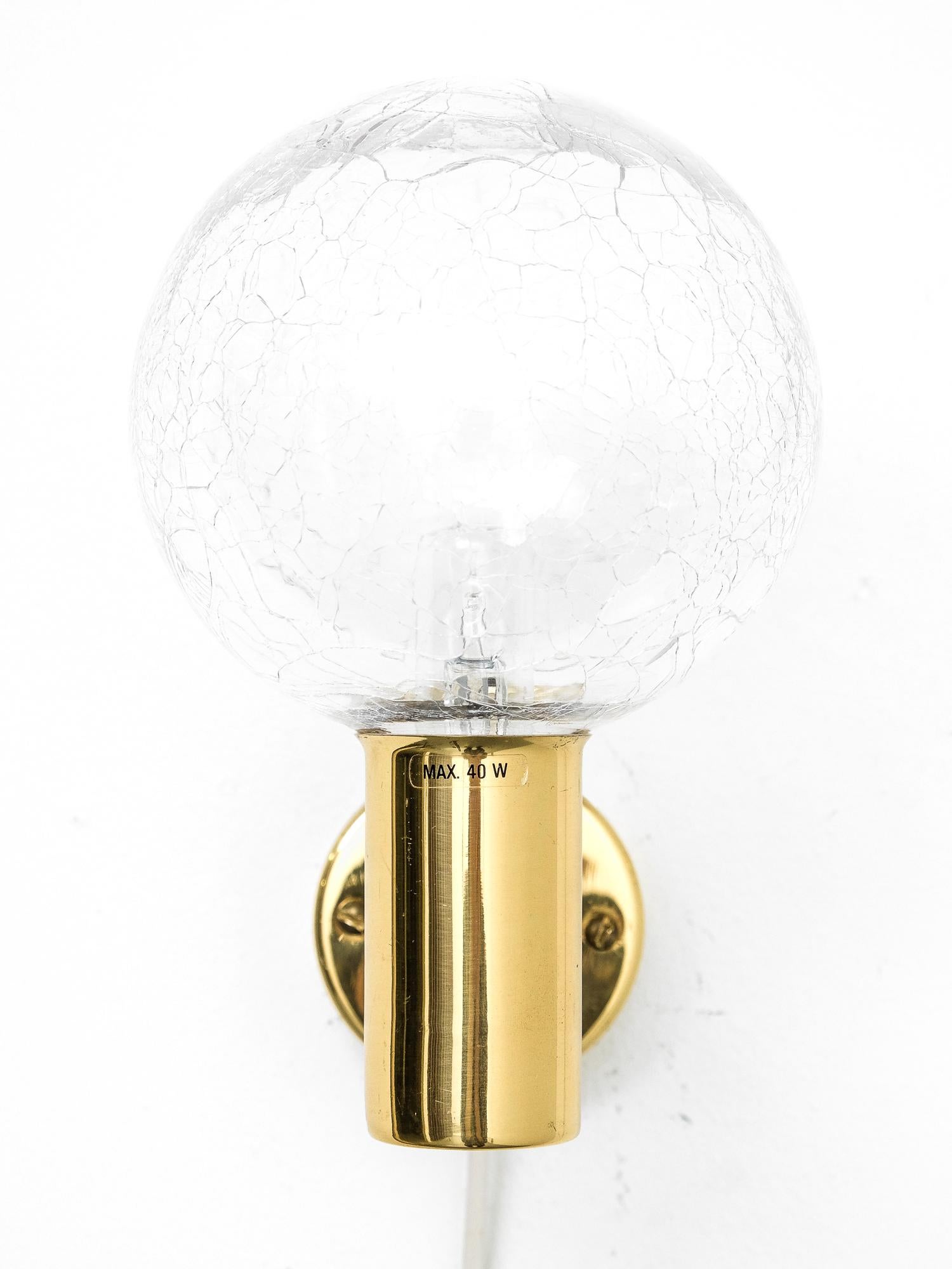 Swedish Scandinavian Modern Brass Wall Lamps Model V-149 by Hans-Agne Jakobsson