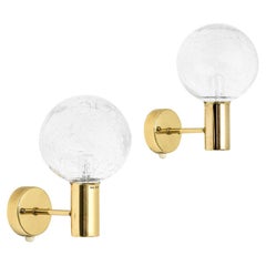 Scandinavian Modern Brass Wall Lamps Model V-149 by Hans-Agne Jakobsson