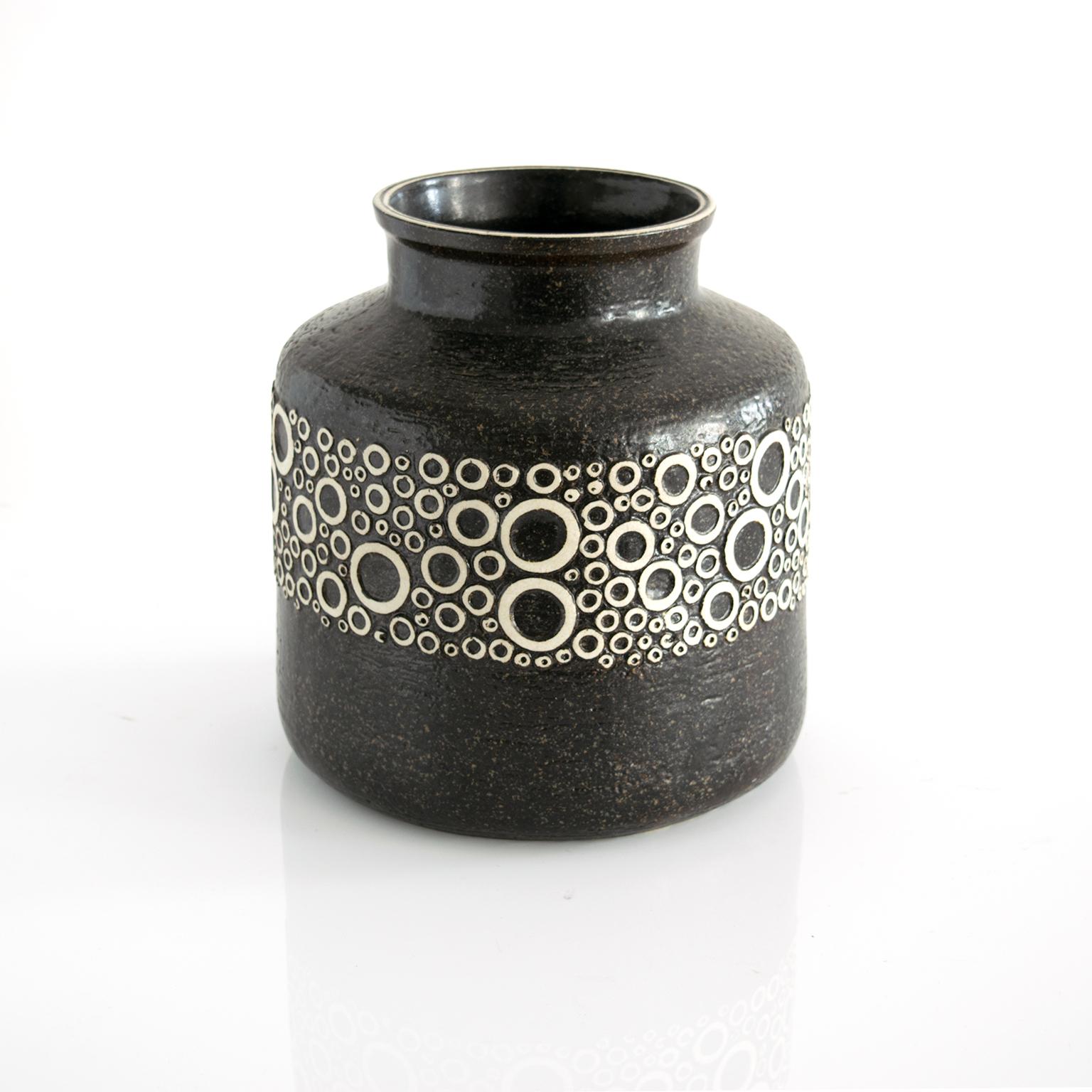 Céramique Vases et plat de style scandinave moderne Britt-Louise Sundell pour Gustavsberg, Suède en vente