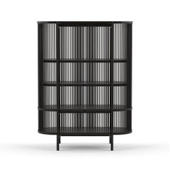 Scandinavian Modern Cabinet 'Bastone', Doors Version, Black Oak