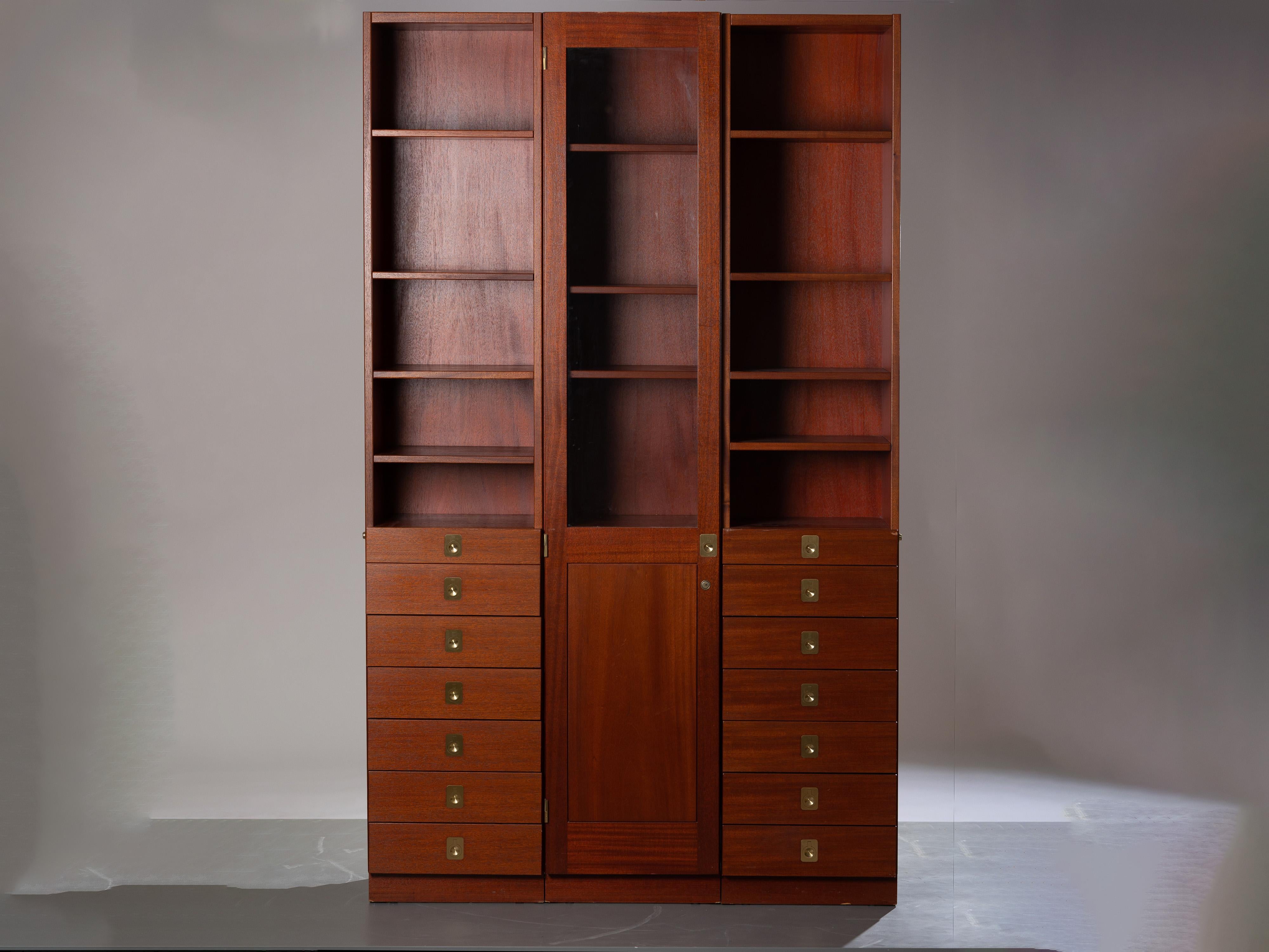 Swedish Scandinavian Modern Cabinet of  Göran Malmvall 3 pieces For Sale