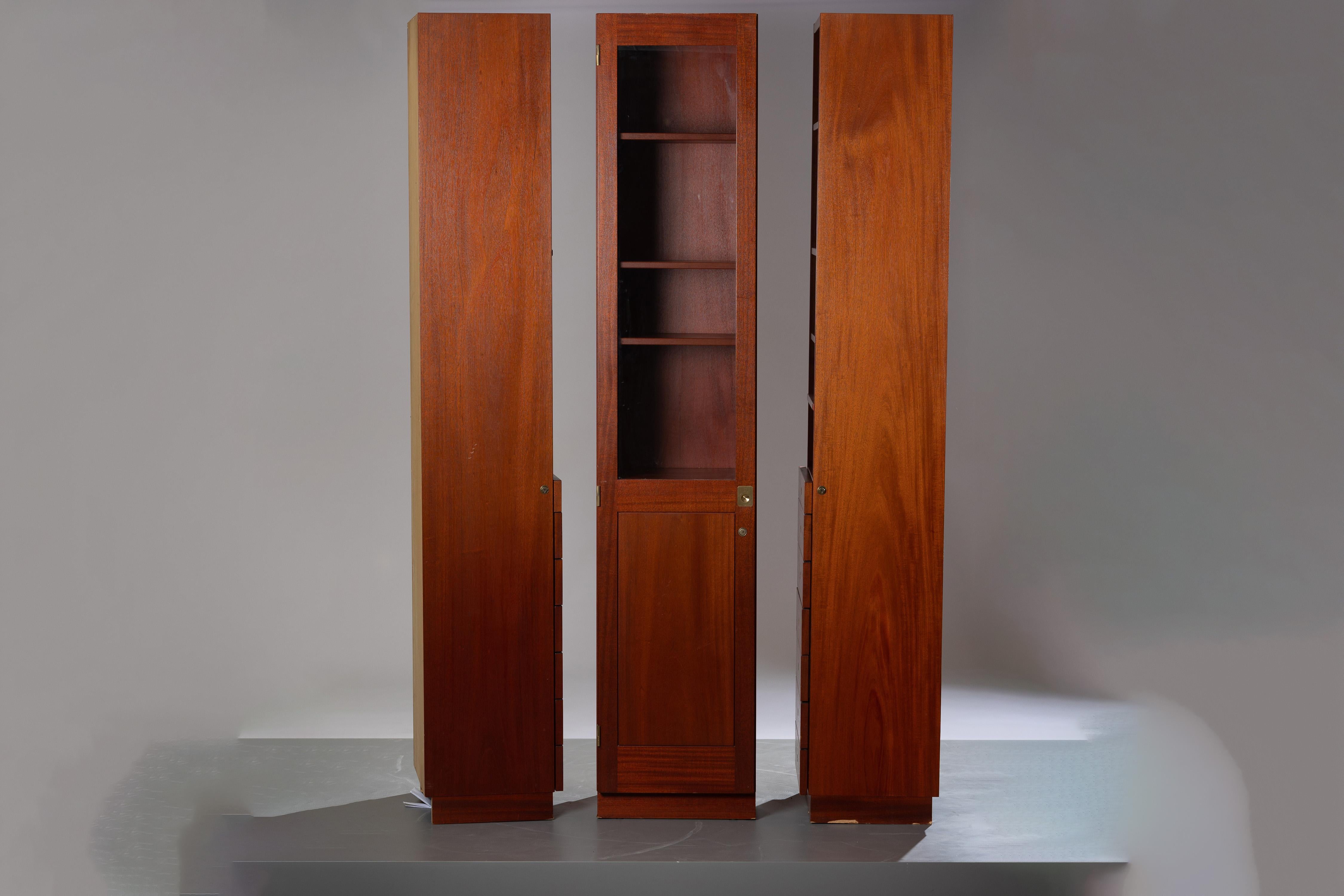Scandinavian Modern Cabinet of  Göran Malmvall 3 pieces In Good Condition For Sale In Skå, SE