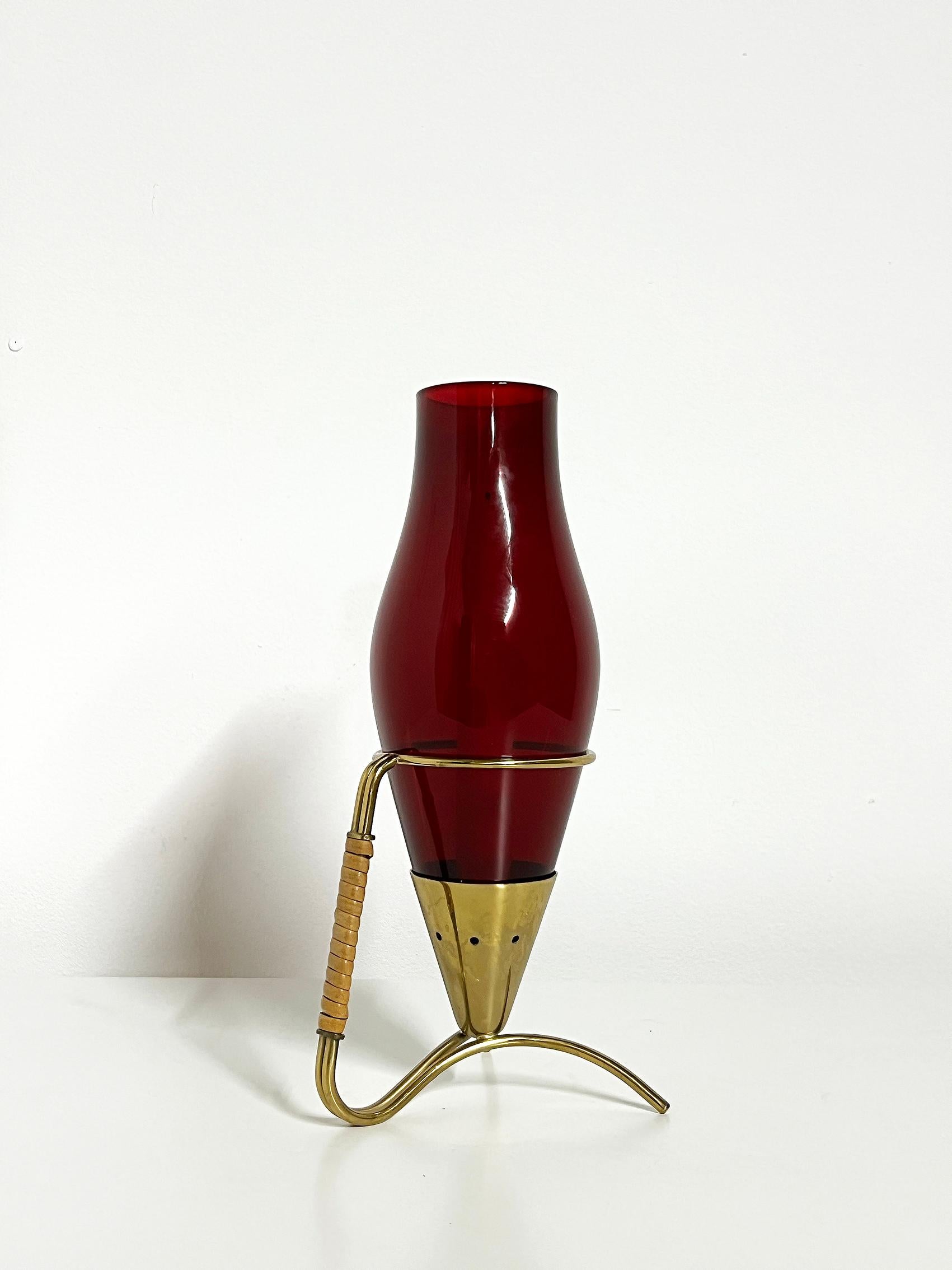 Scandinavian Modern Candle Holder, Gunnar Ander for Ystad Metall ca 1950's In Good Condition For Sale In Örebro, SE