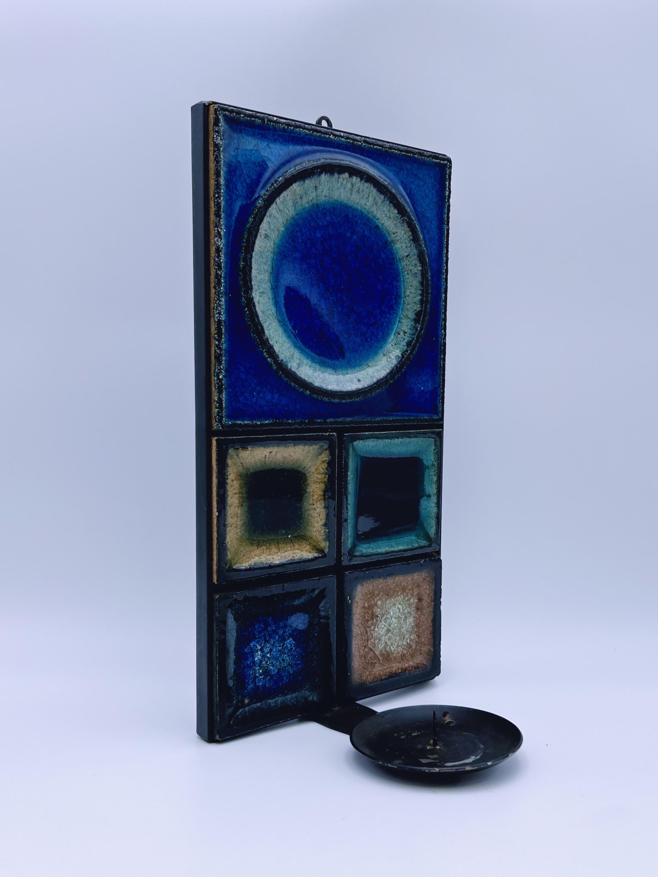 Scandinavian Modern Candle Sconce by KONRAD GALAAEN (1923-2004), c. 1960/70s In Good Condition In Skien, NO