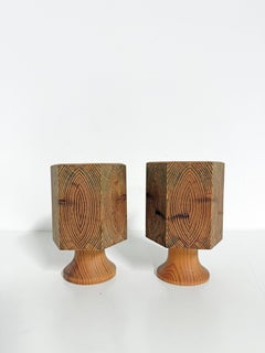 Scandinavian Modern Candle Scones in Pine, Sweden