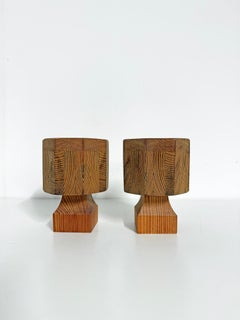 Scandinavian Modern Candle Scones in Pine, Trä-Paul Furuspecialisten, Sweden