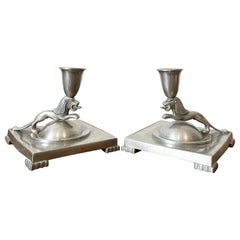 Candelabros modernos escandinavos de peltre -1935