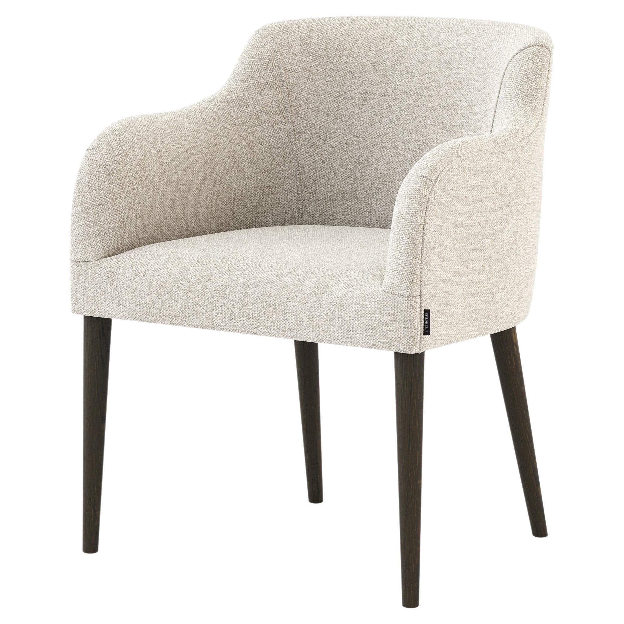 Scandinavian Modern Cannes Chair Made with Oak, Handmade by Stylish Club