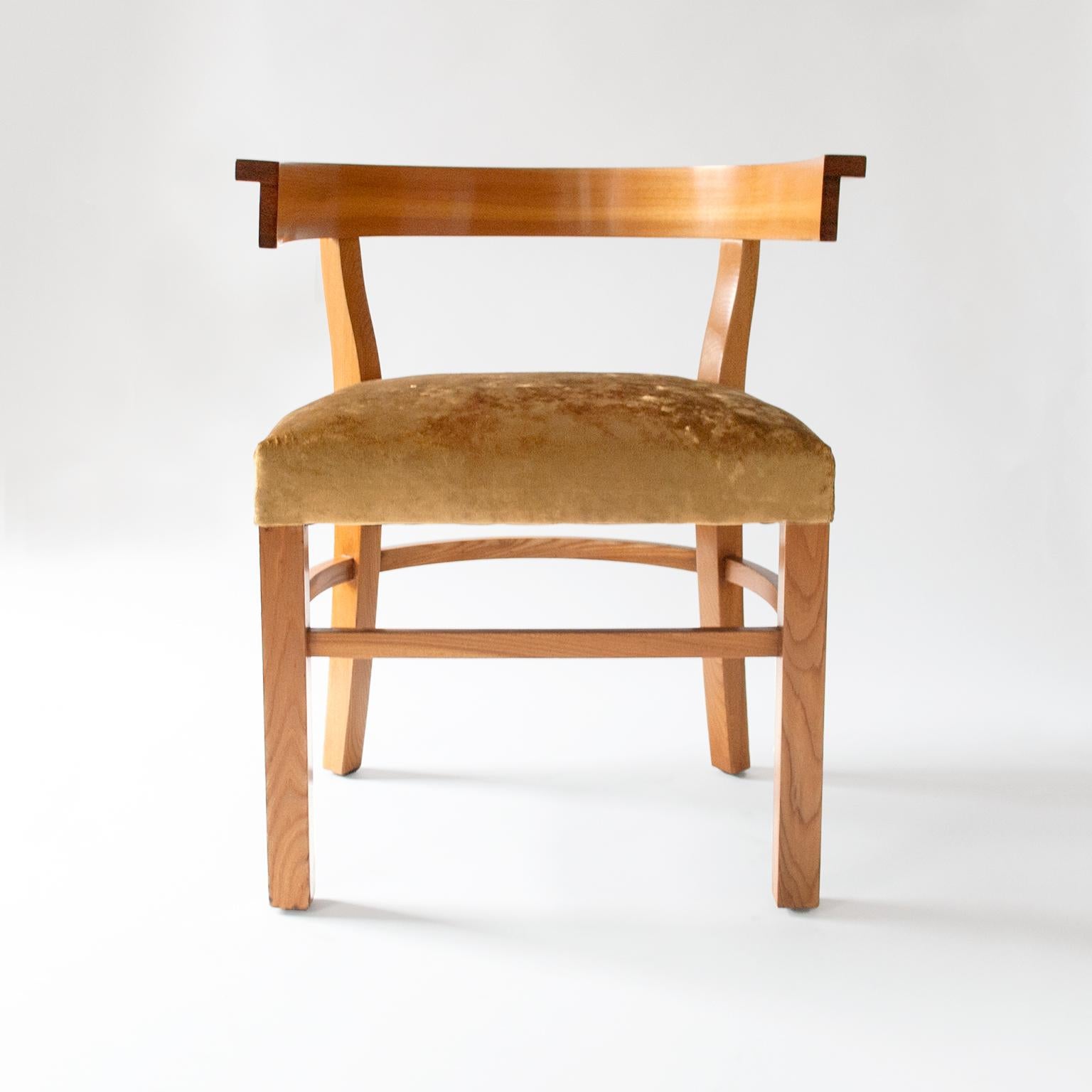 Upholstery Scandinavian Modern Carl Bergsten Elm and Rosewood 