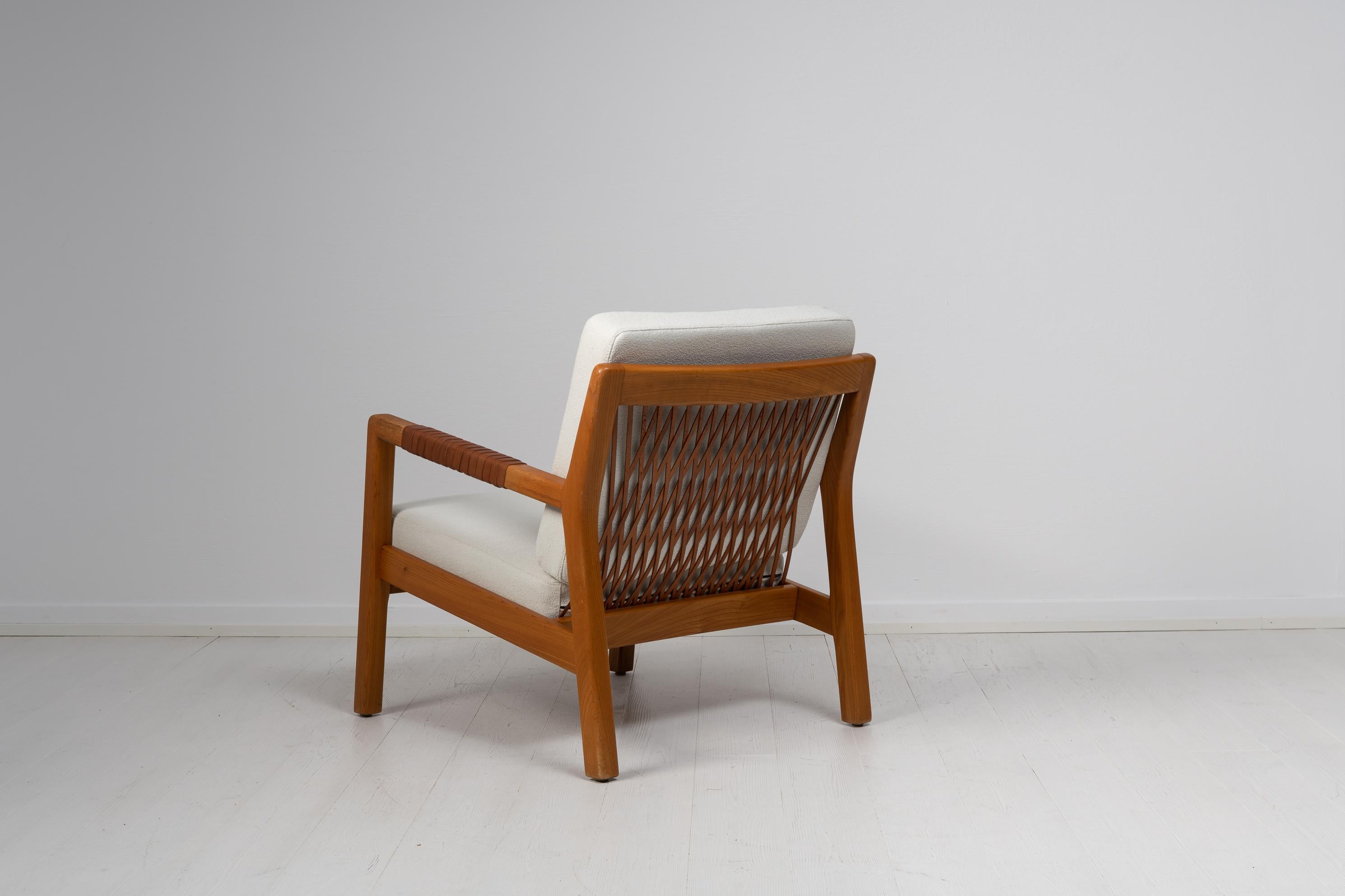 Scandinavian Modern Carl-Gustaf Hjort Af Ornäs Trienna Lounge Chair In Good Condition For Sale In Kramfors, SE
