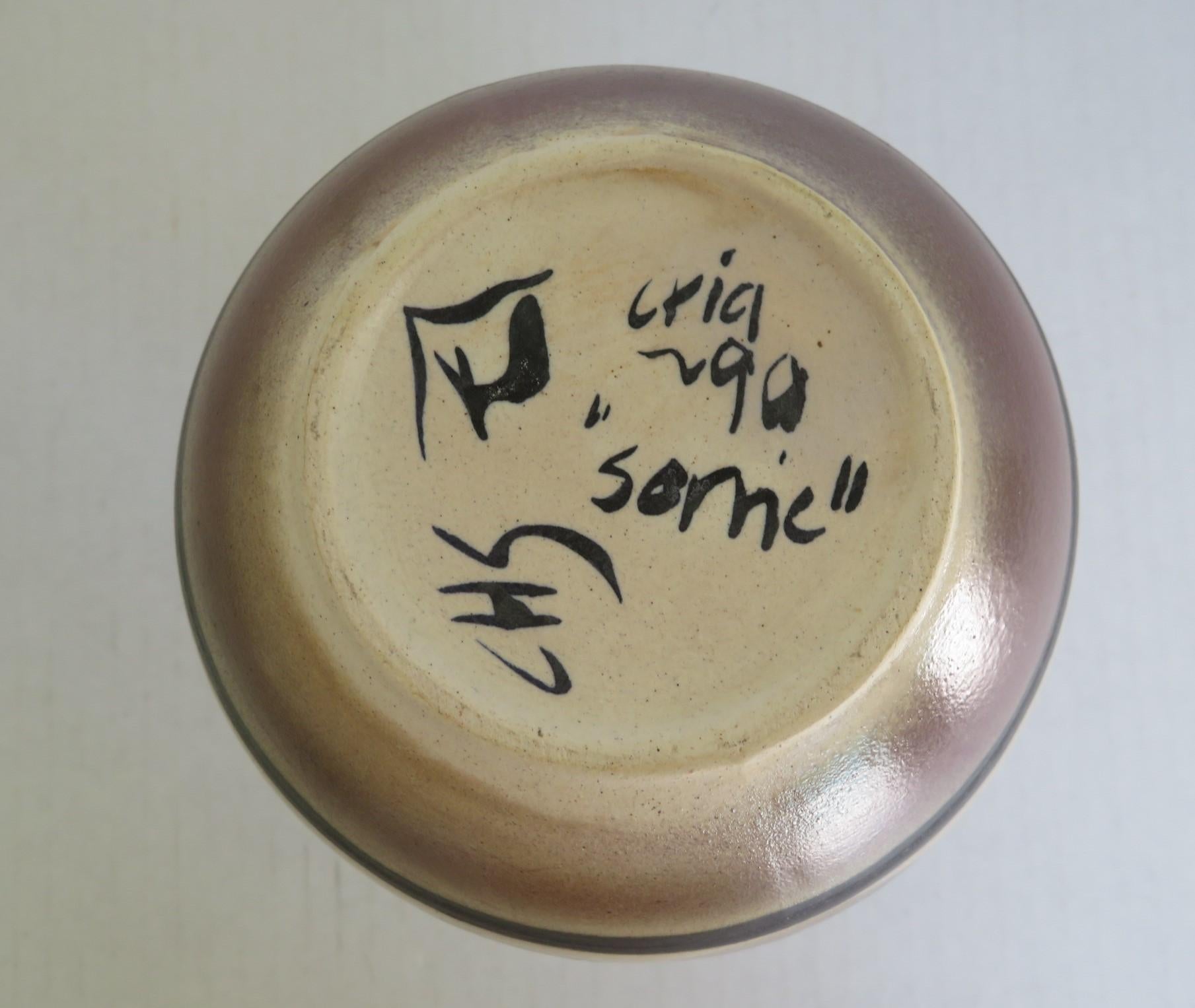 Scandinavian Modern Carl-Harry Stalhane for Designhuset Sweden Signed Vase Sorne 2