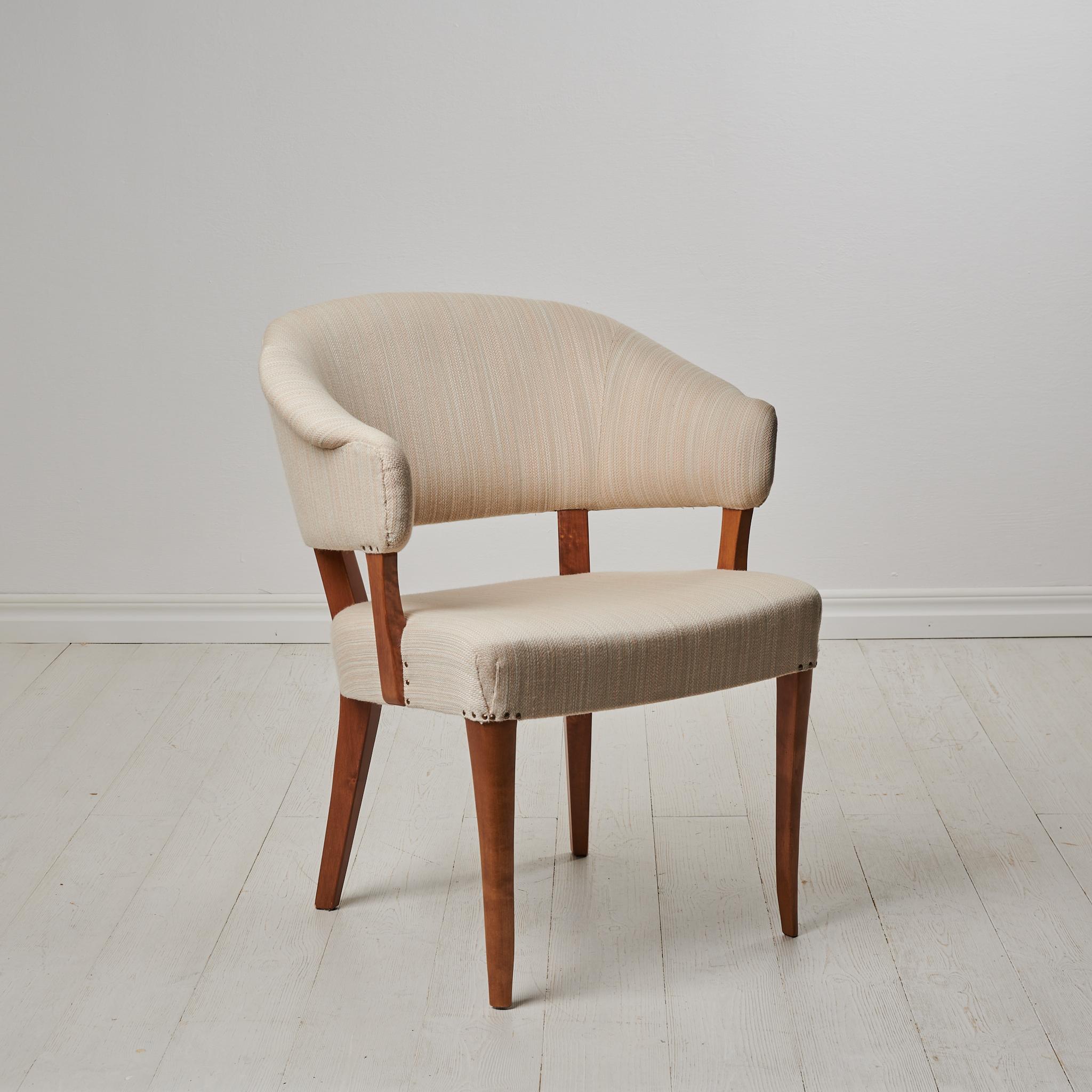Scandinavian Modern Carl Malmsten ”Lata Greven” Chair In Good Condition In Kramfors, SE